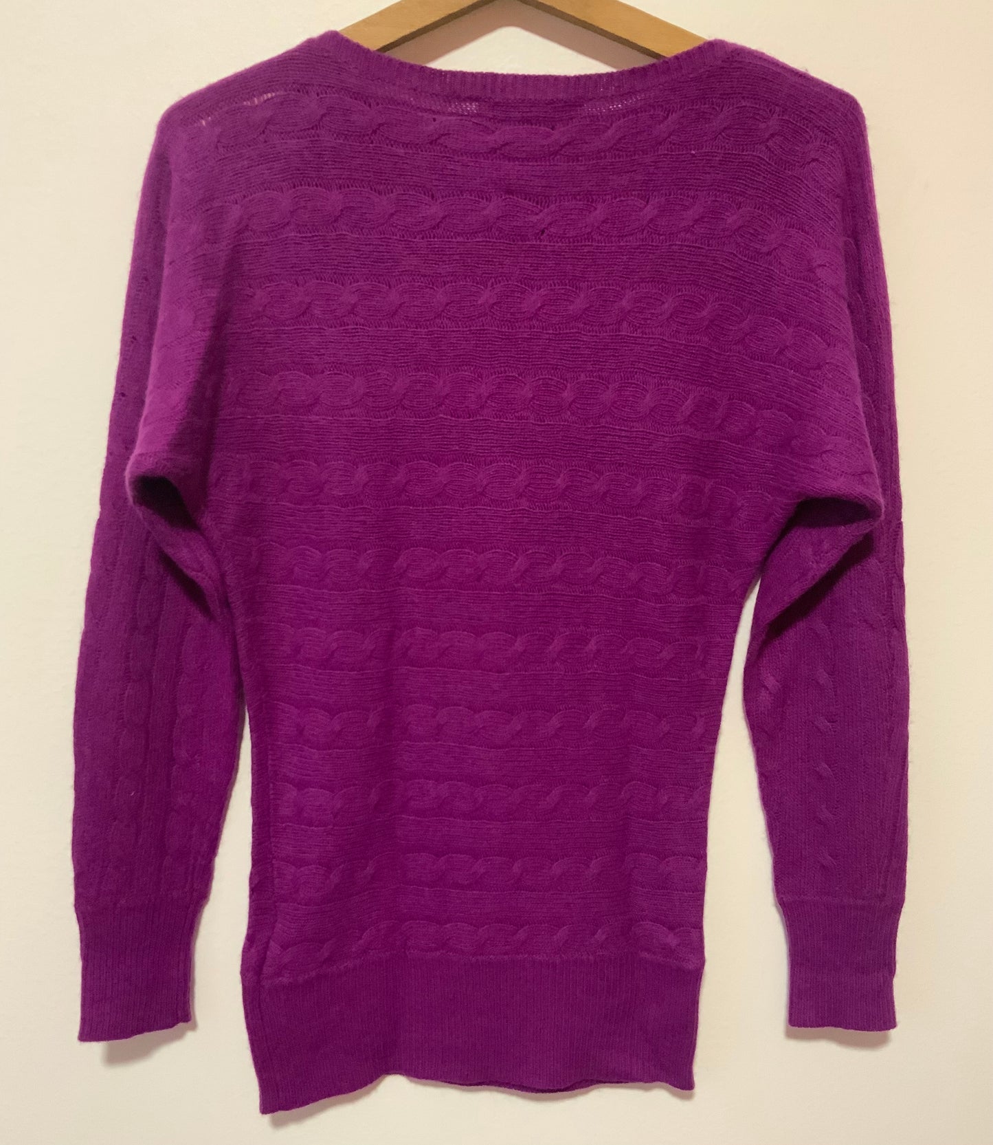 Pull Fuchsia à torsades Ralph Lauren