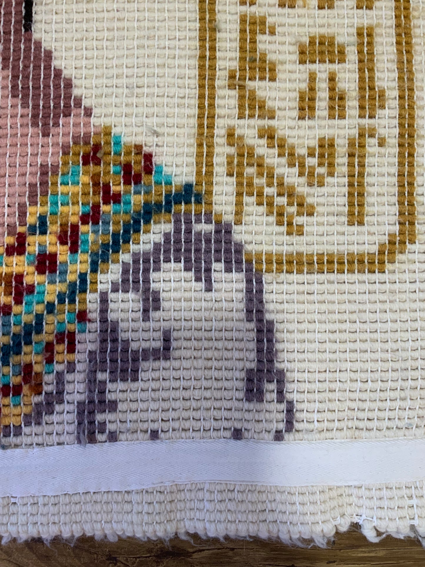 Tapis Laine Égypte Vintage Fait main Nefertiti