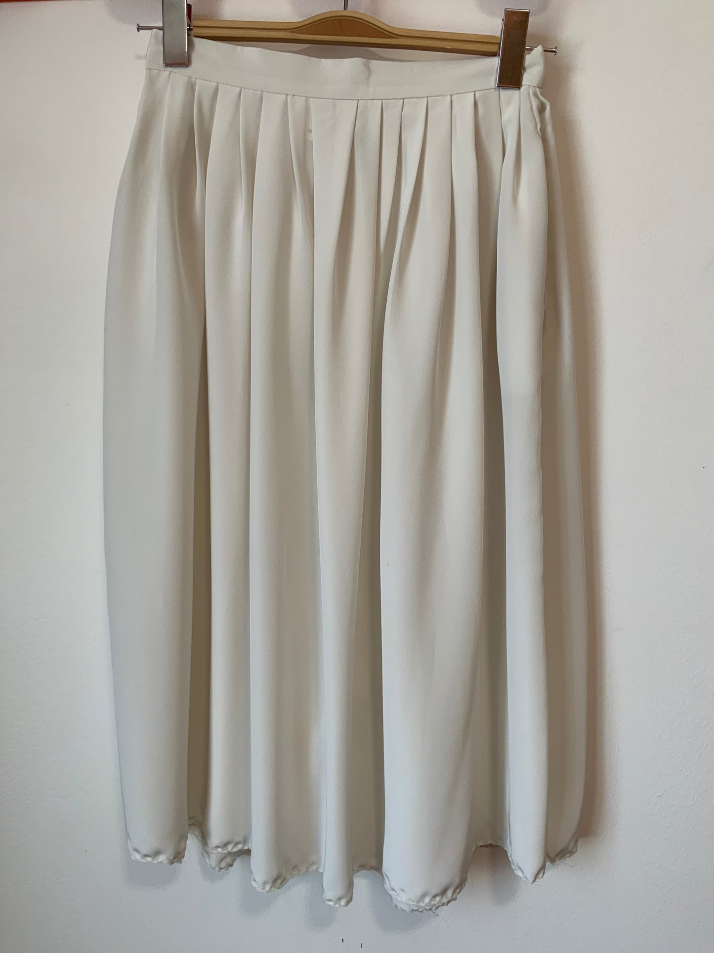 Jupe Blanche Boutonnée Vintage 1980 - T36