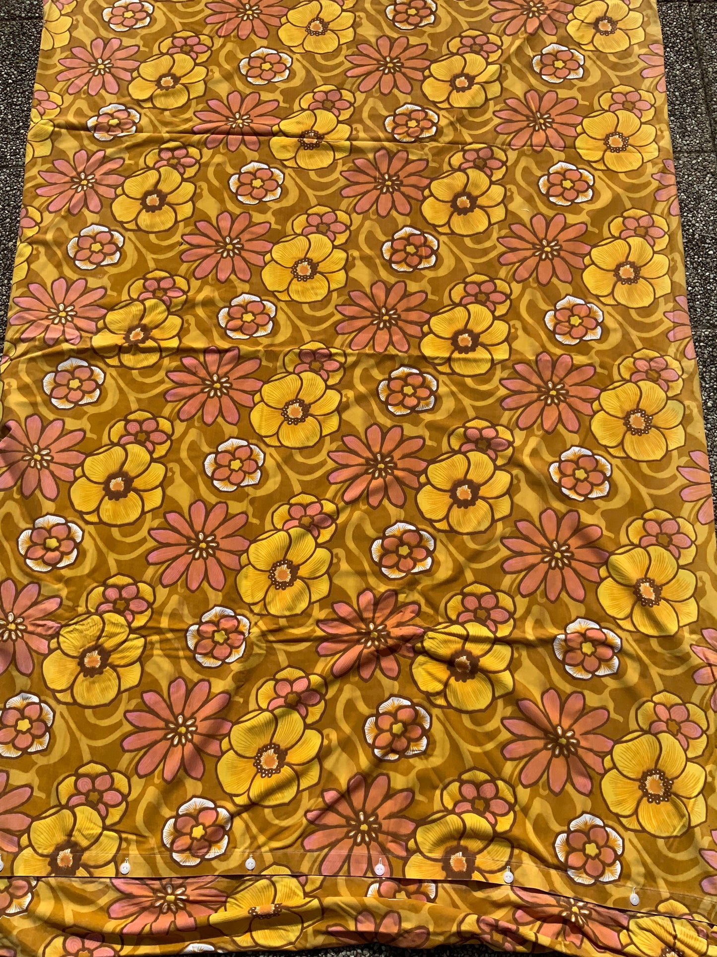 Housse de couette Flowers Power Vintage 1970 - 1 personne.