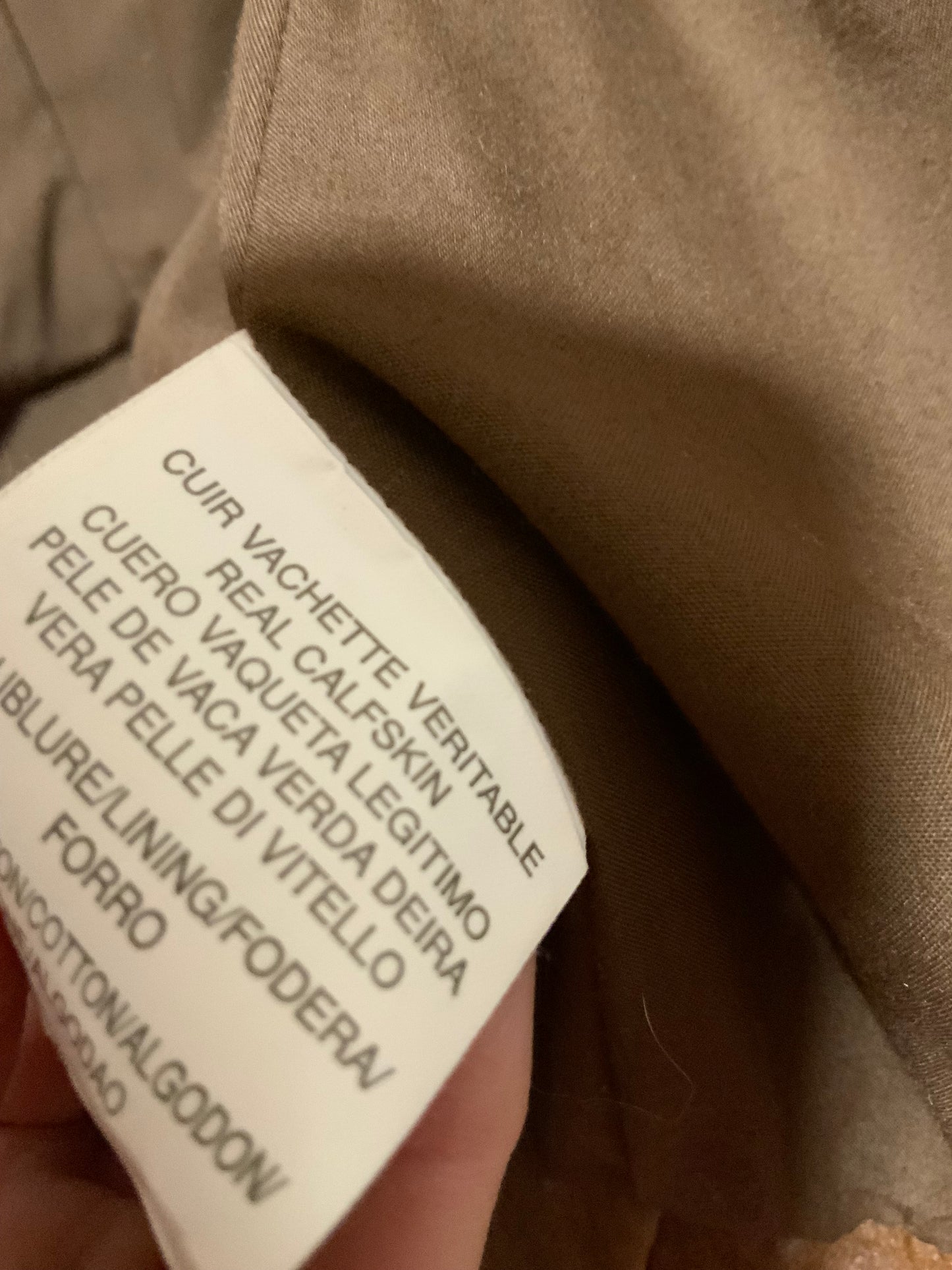 Superbe veste cuir marron vieilli Vintage 1990