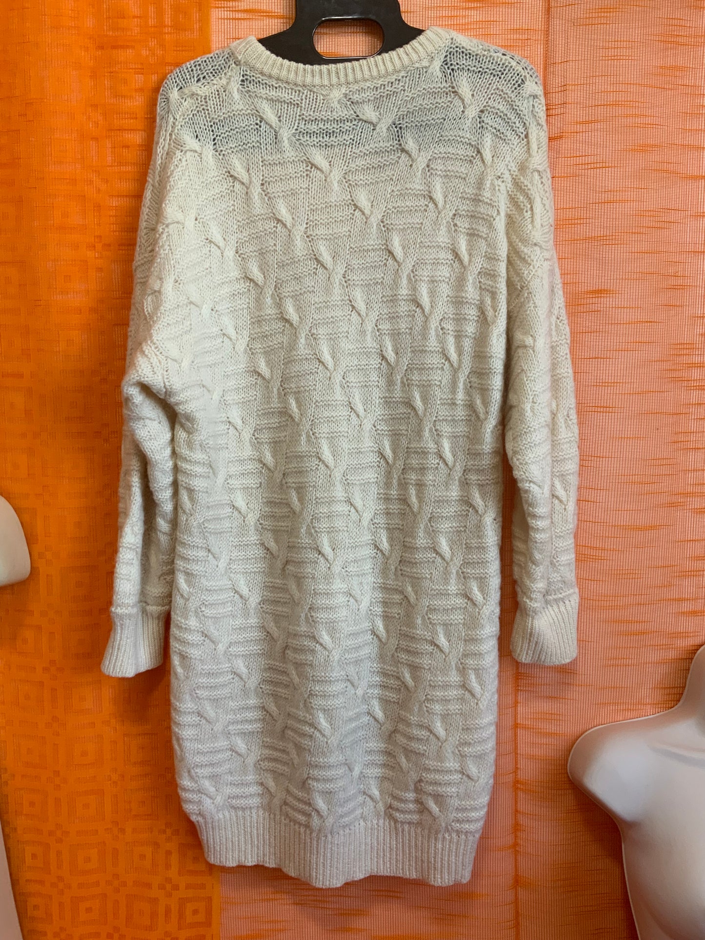 Robe Benetton Torsades pure laine vierge Vintage Italy 1980/90- T52 maxi.