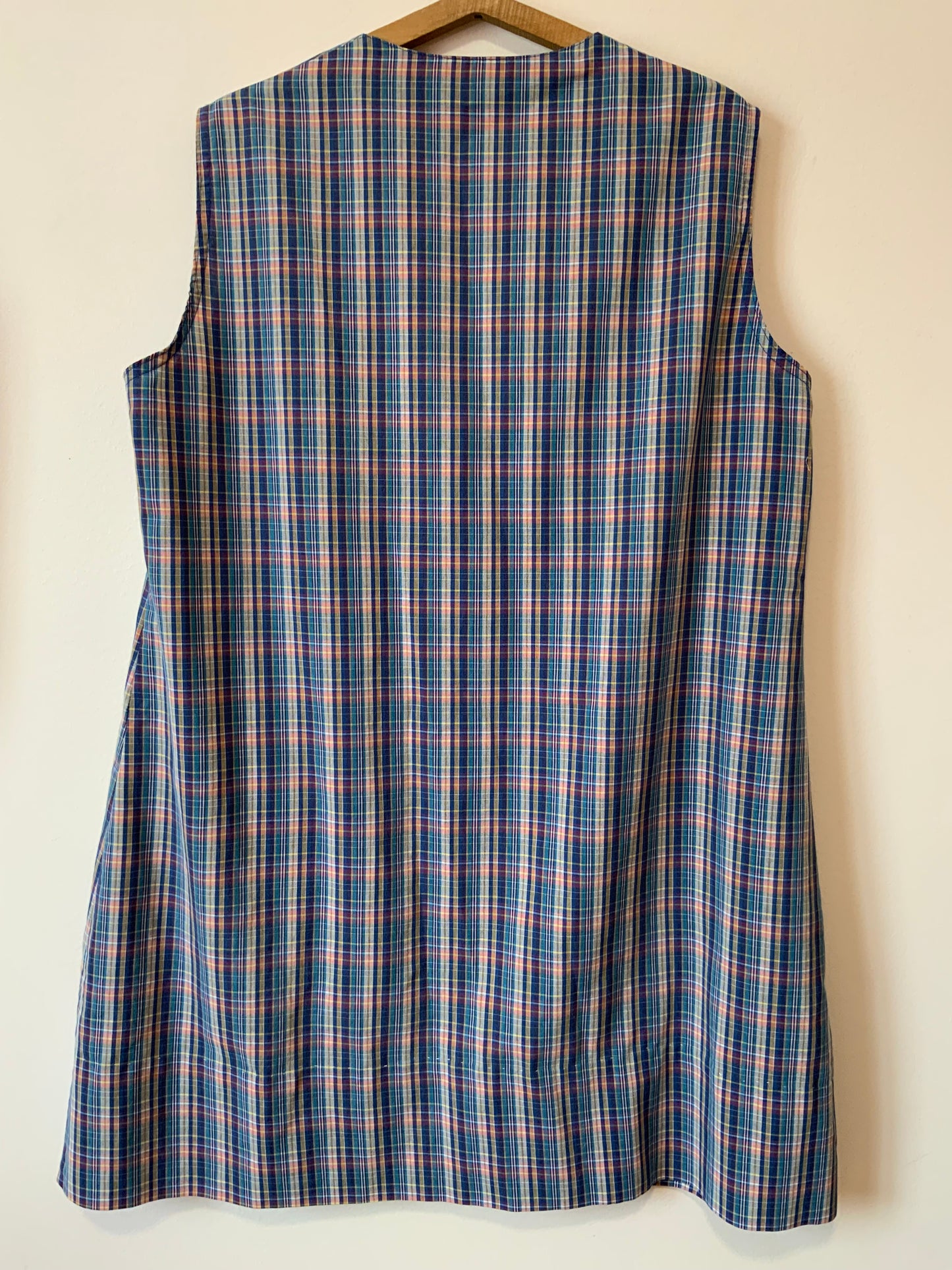 Blouse carreaux Ecossais Vintage 1970- T50
