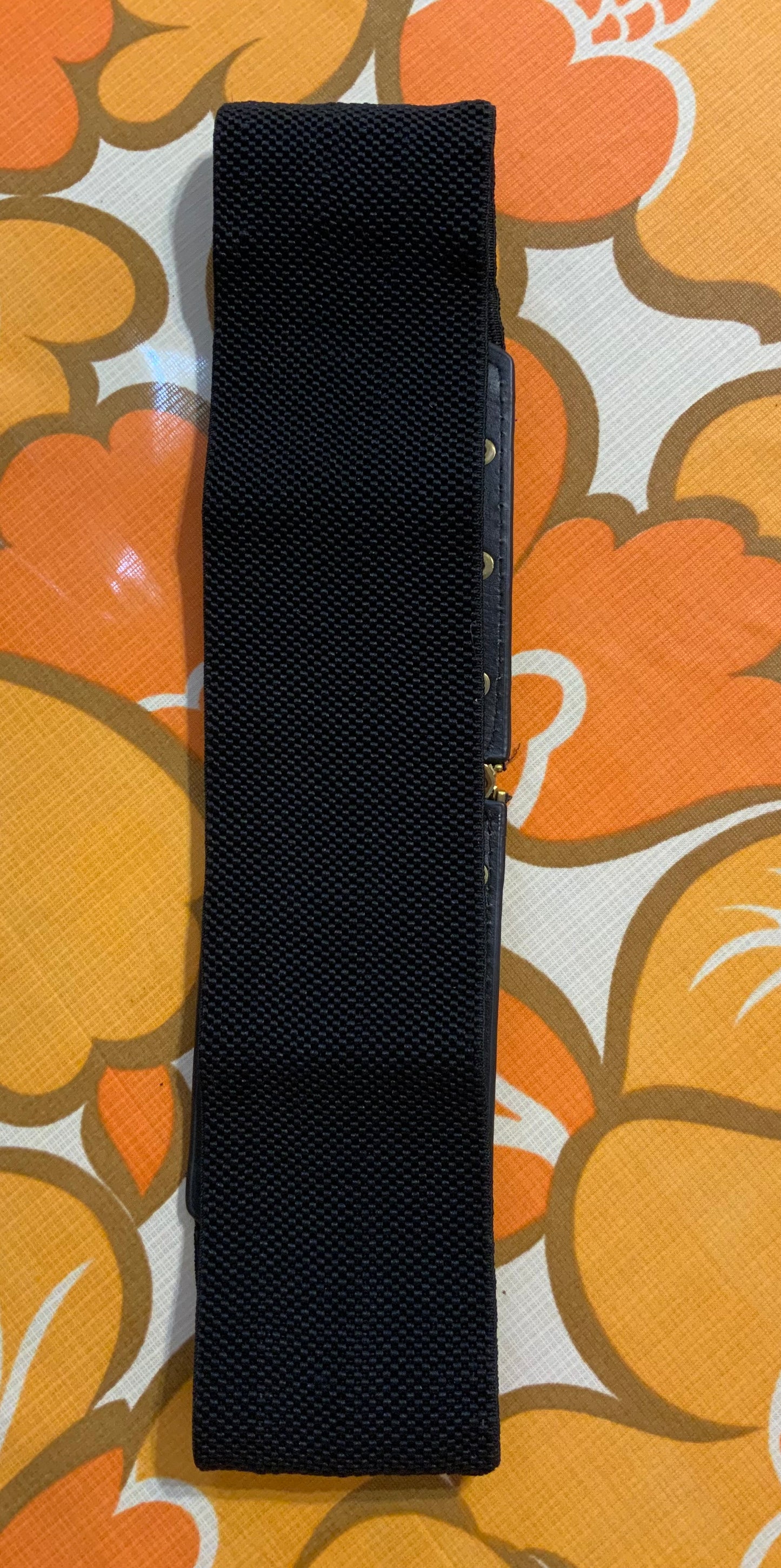 Ceinture Vintage Élastique Zipée Coeur- TU
