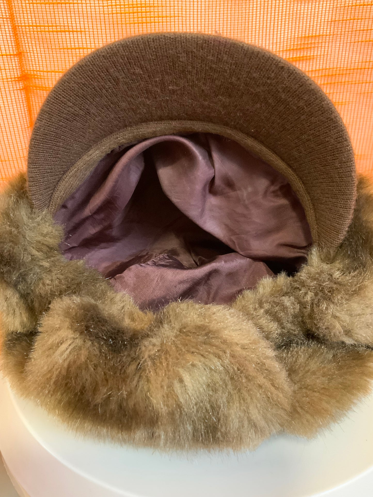 Casquette 1970 France Vintage Fourrure Synthétique