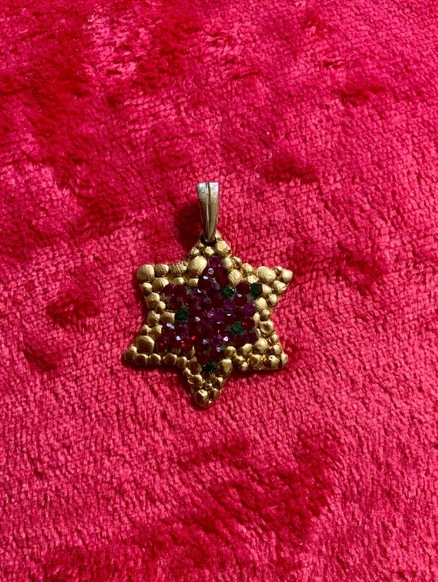 Collier Étoile Paillettes Jacky de G. Vintage France Paris-