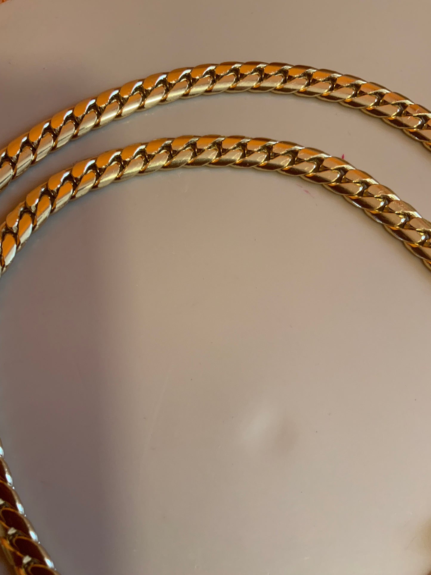 Jolie ceinture chaine ajustable mailles plates- TU