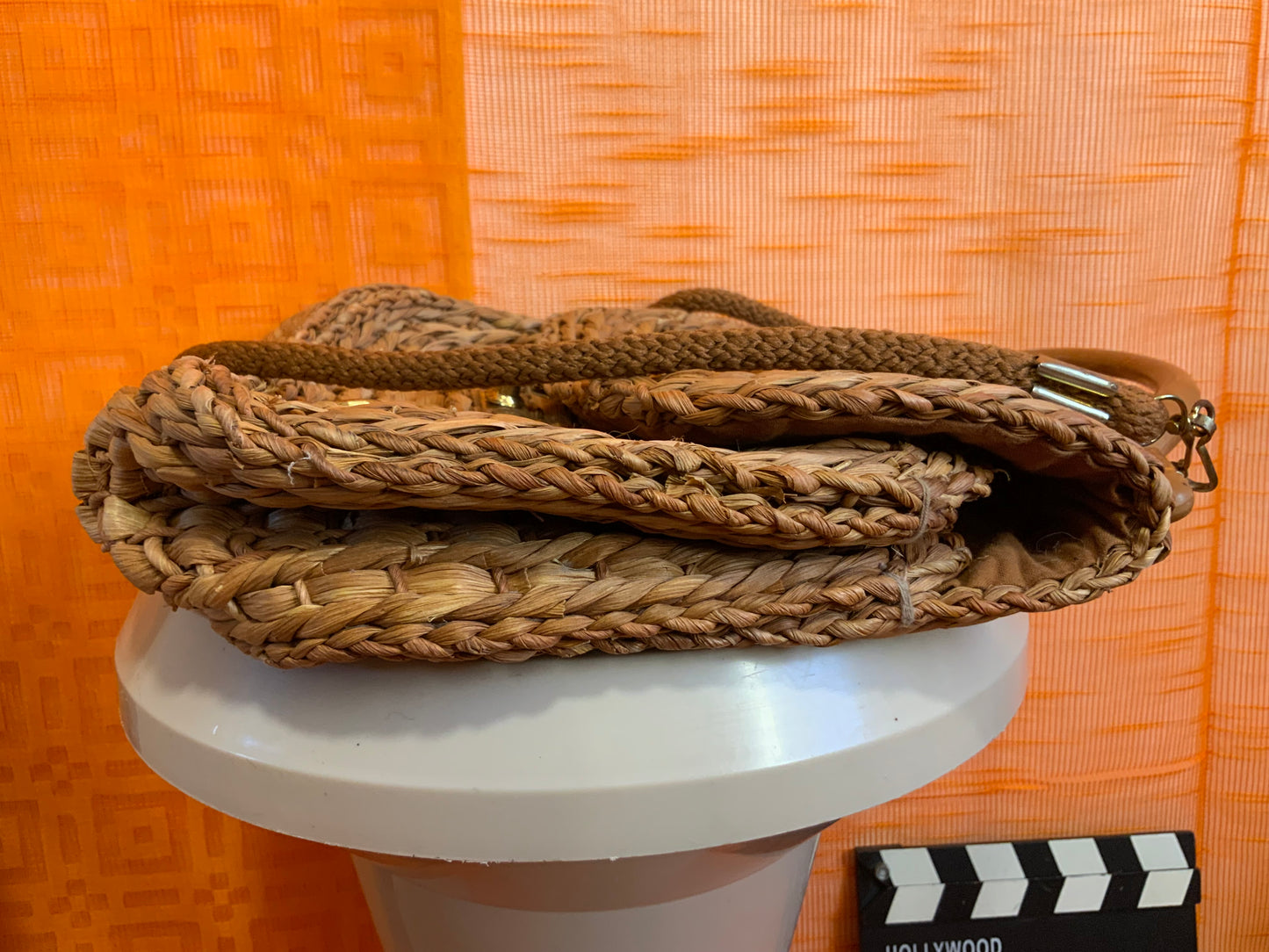 Sac à main Pailles tressée Italy création Alma Vintage 1970