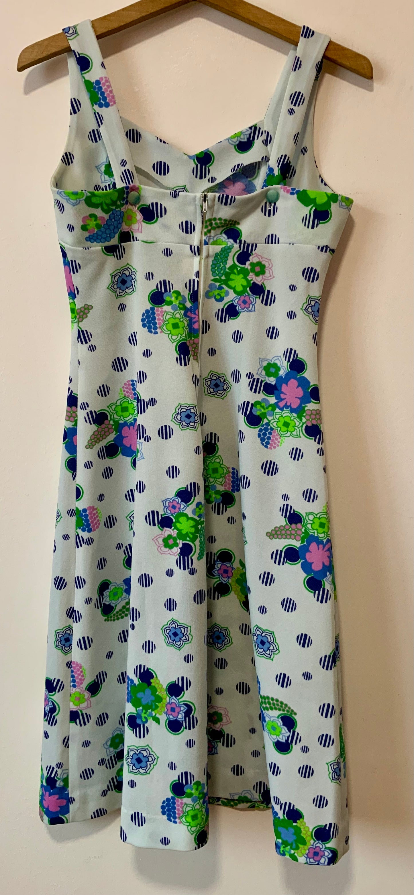 Robe à fleurs Vintage 1970-T38/40