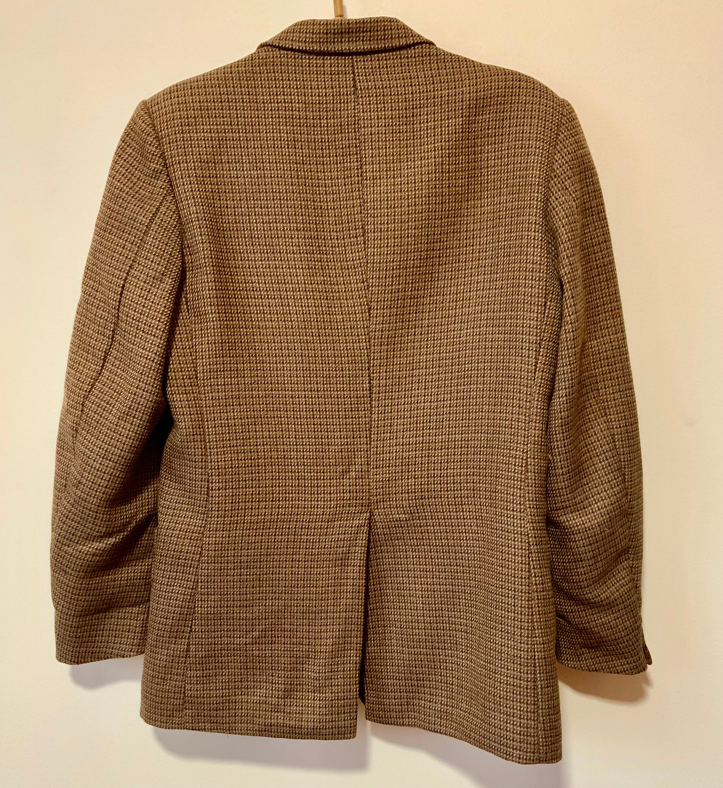 Veste Blazer À carreaux Pure Laine Vintage