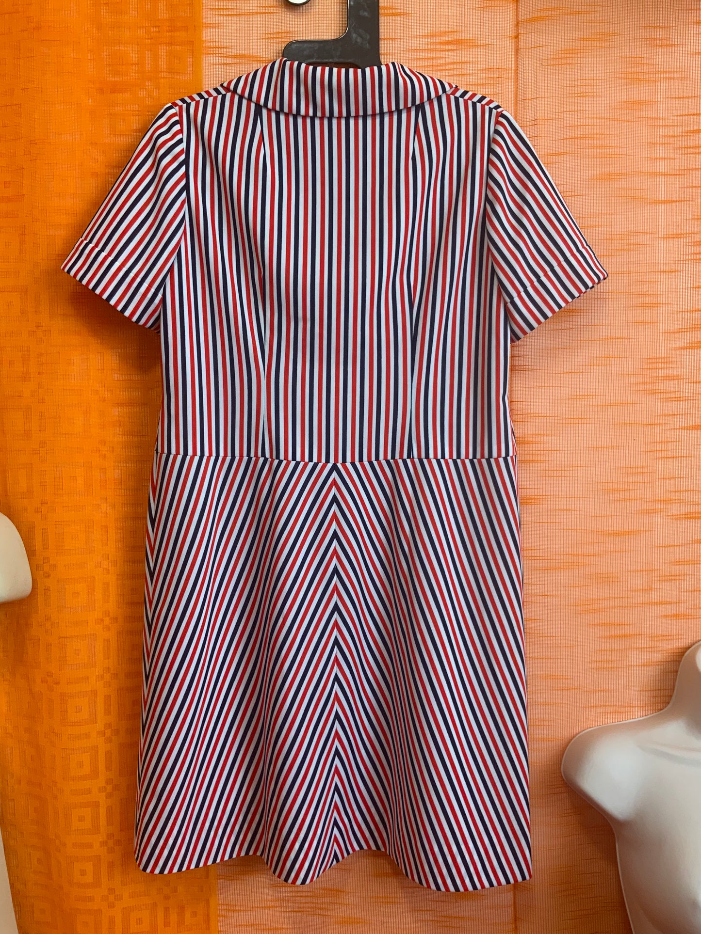 Robe a rayures Vintage 1970/80 Confection main - T42/44-