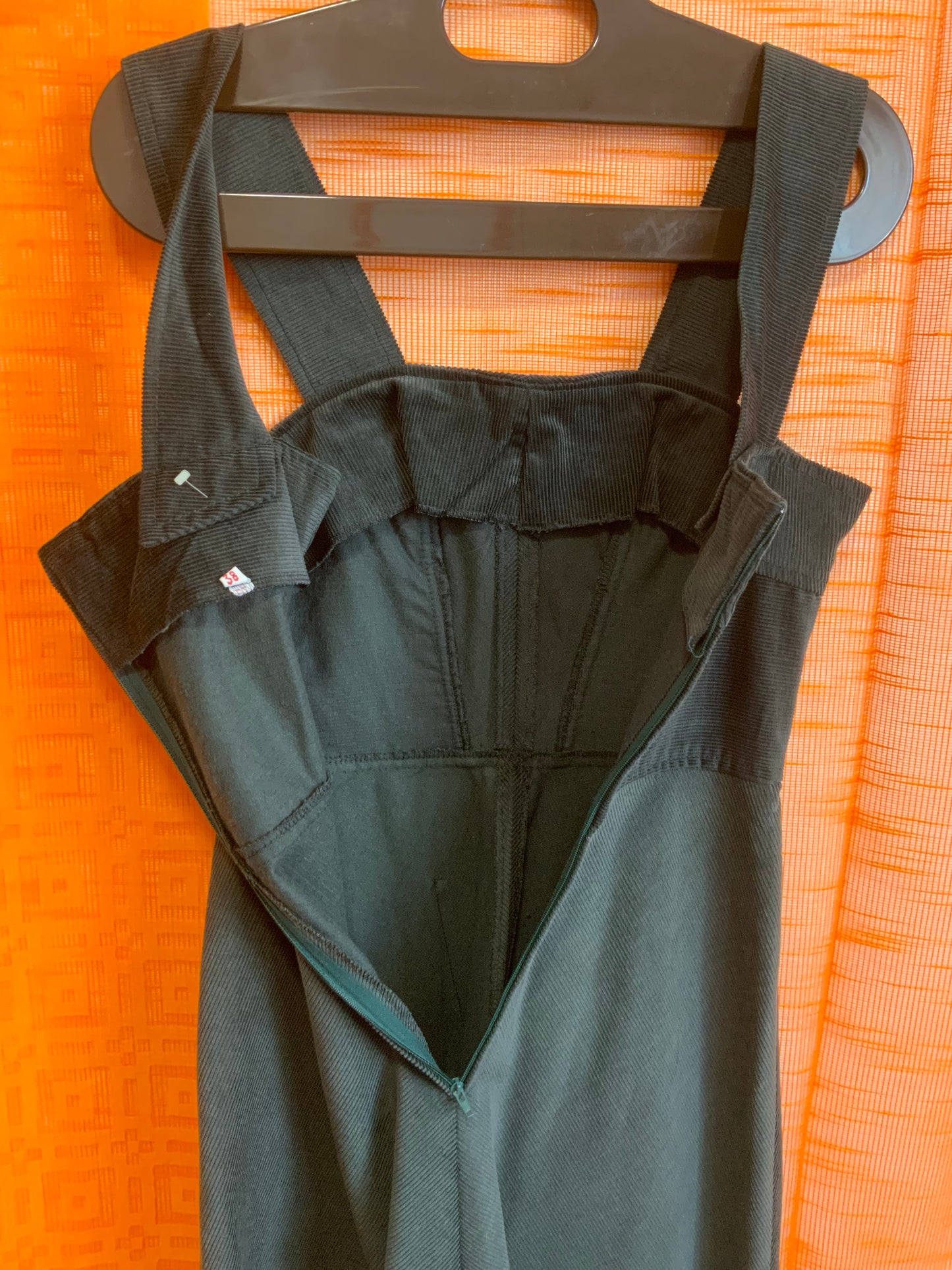 Robe originale Neuve Vintage 1970 Velours côtelé - T32/34
