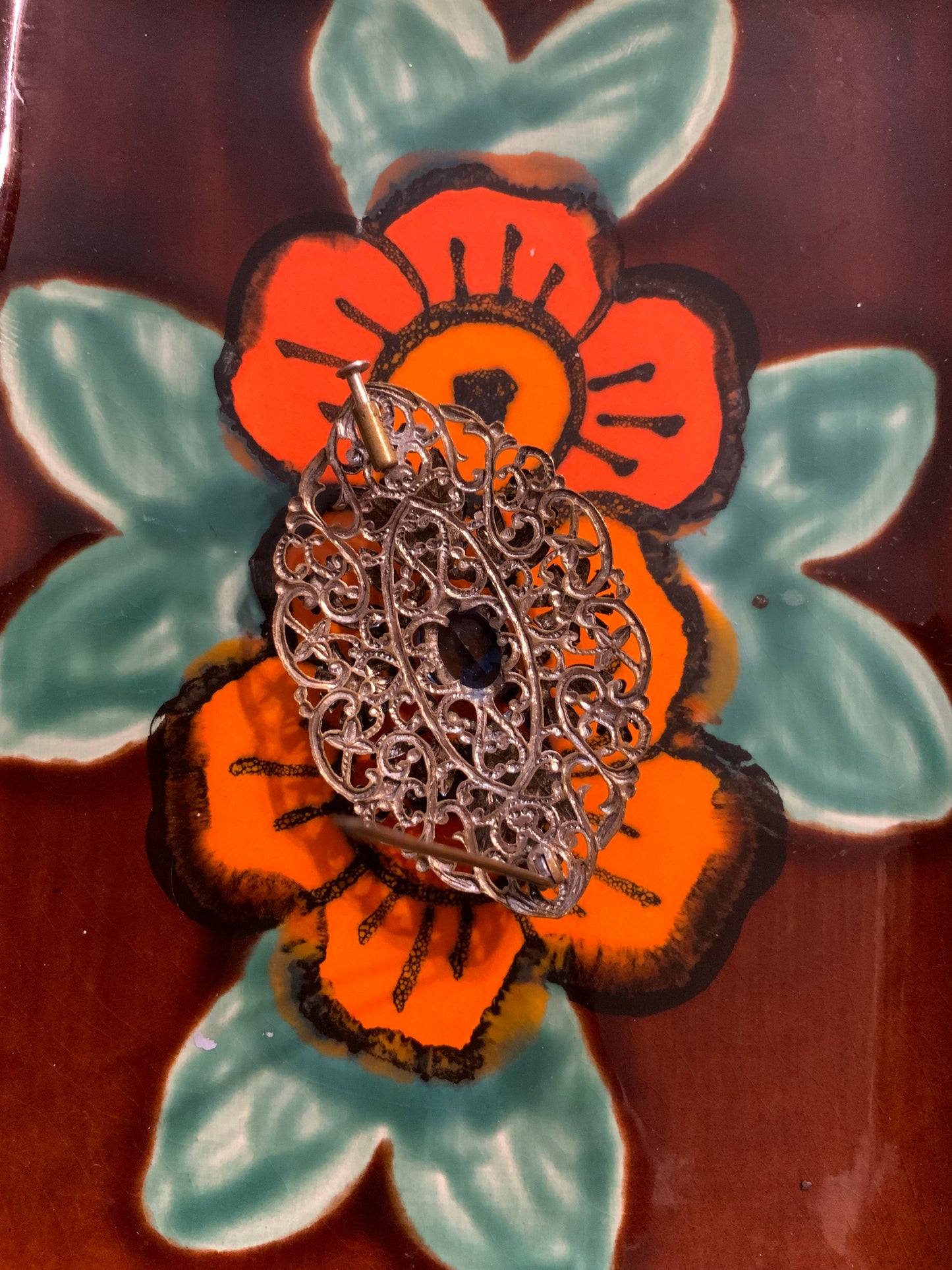 Broche Ancienne Magnifique Vintage Art deco
