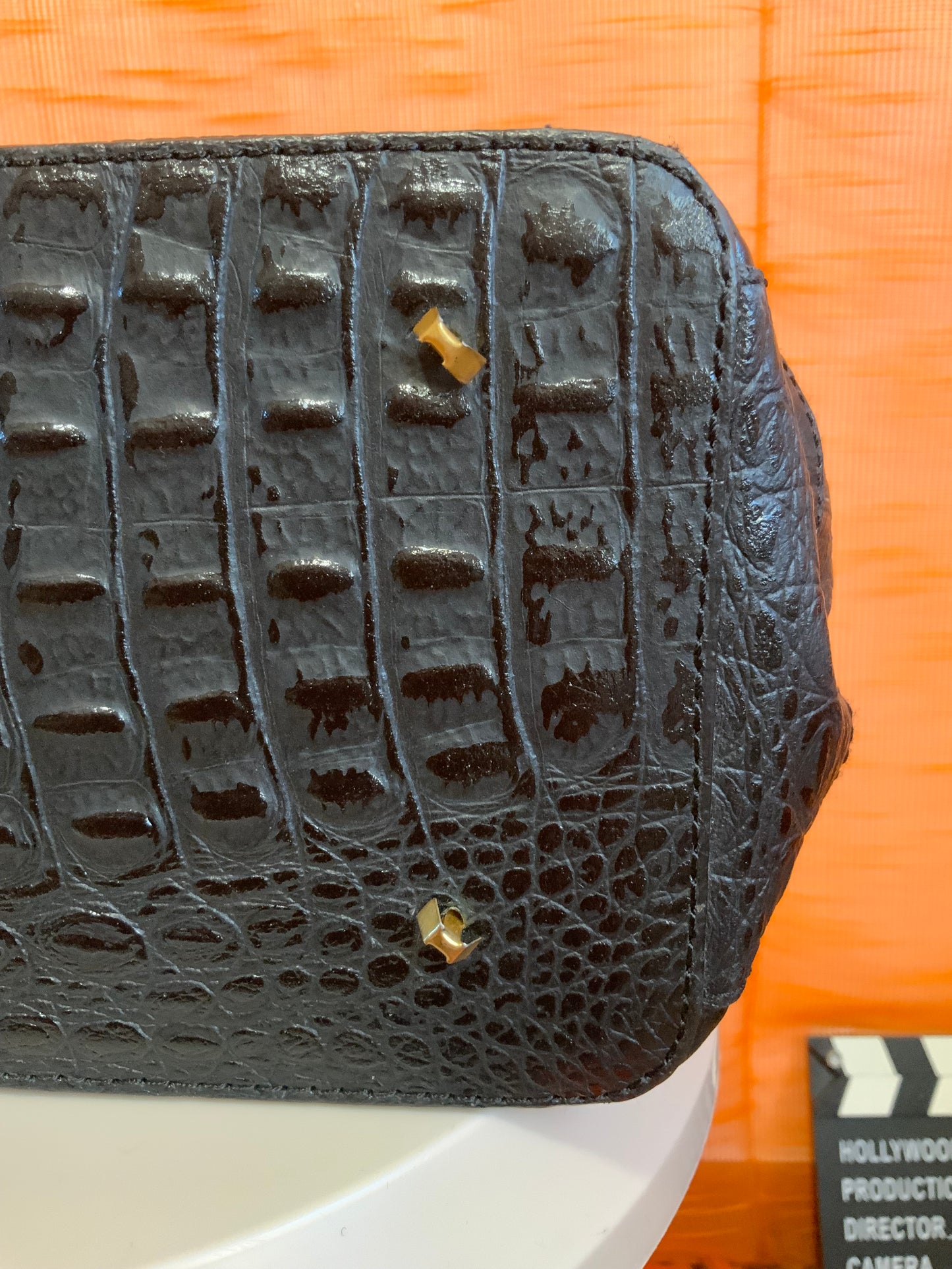 Sac à main Cuir Italy Gros grains croco