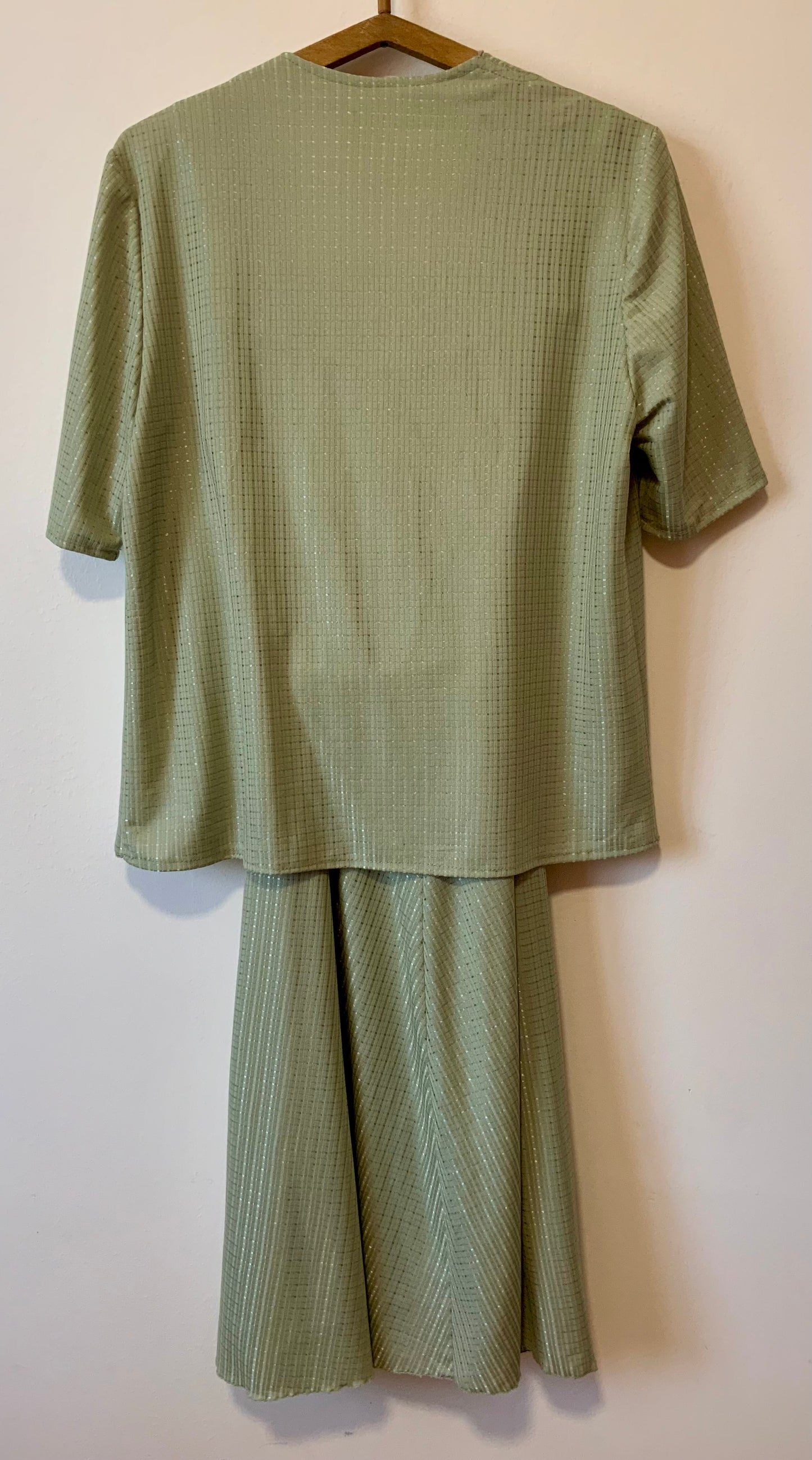 Ensemble Beauté 1960/70 Robe longue patineuse et sa veste Vintage - T44