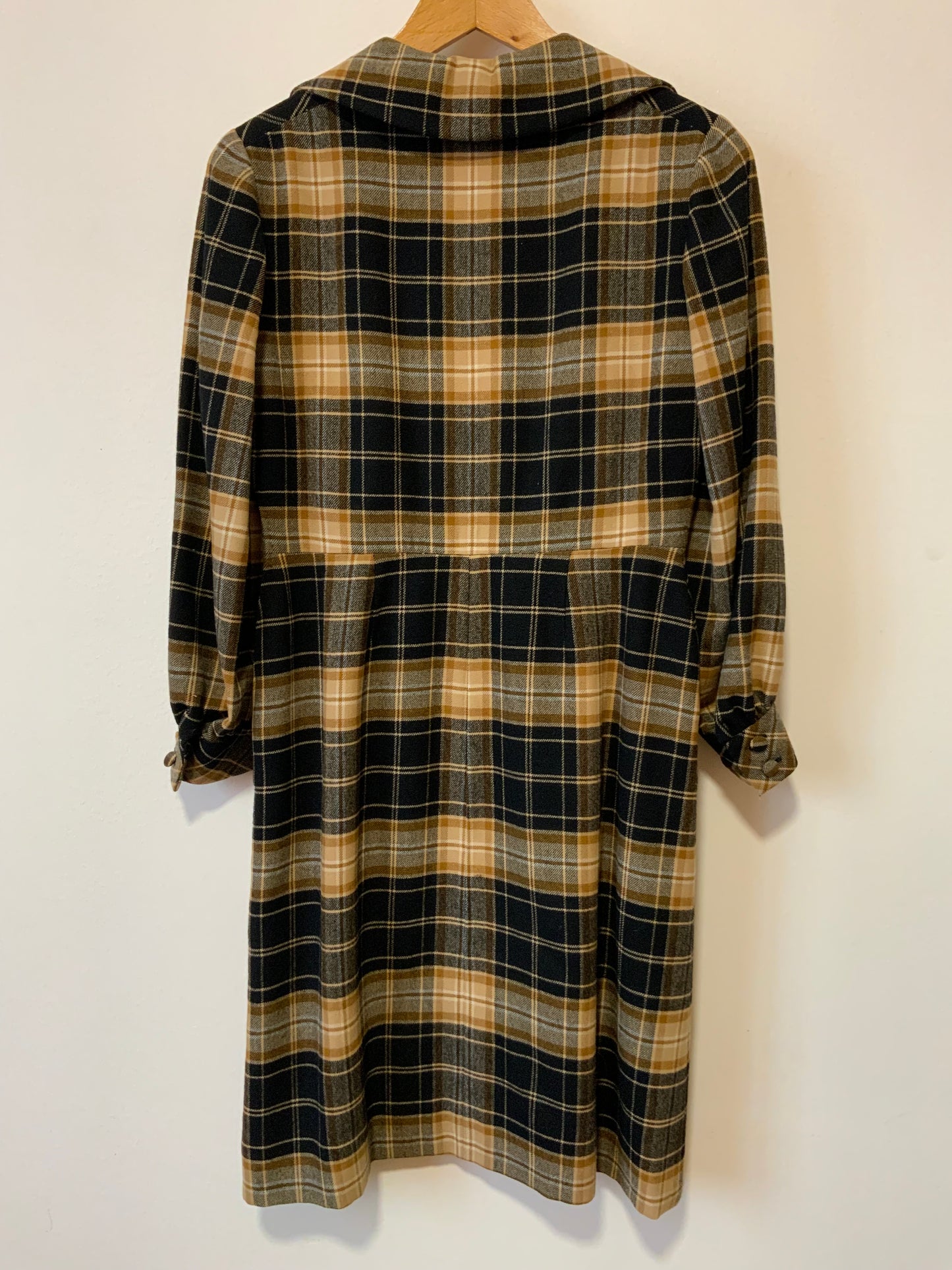 Robe à carreaux Pépite 1970 belle confection Vintage- T38.