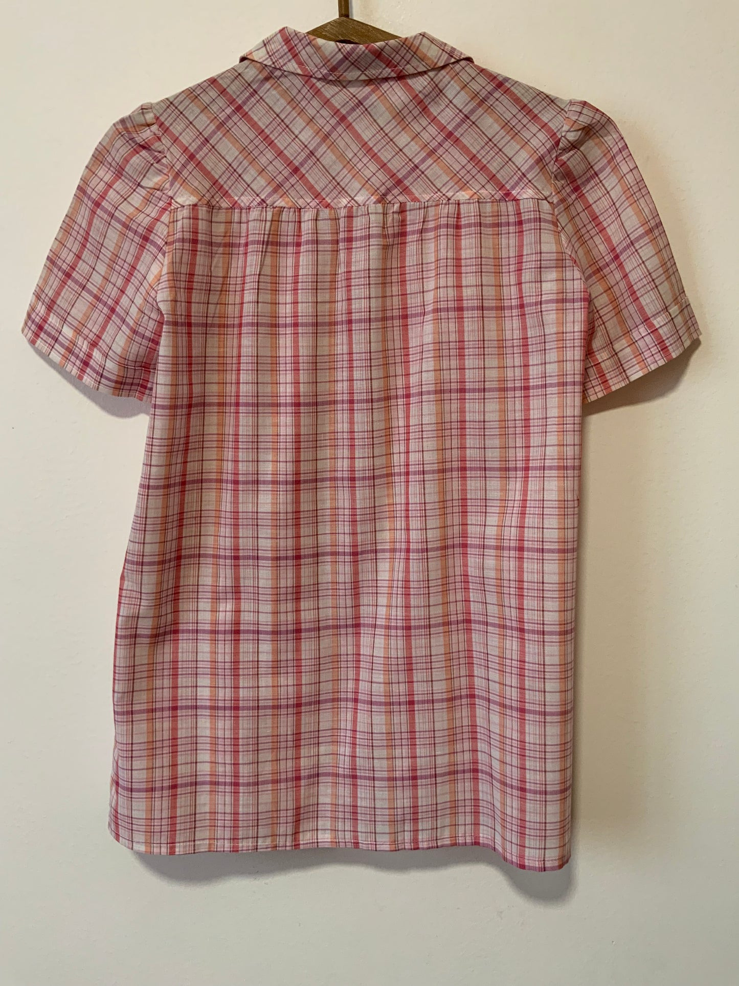 Chemise À carreaux France 1980 Vintage- T36