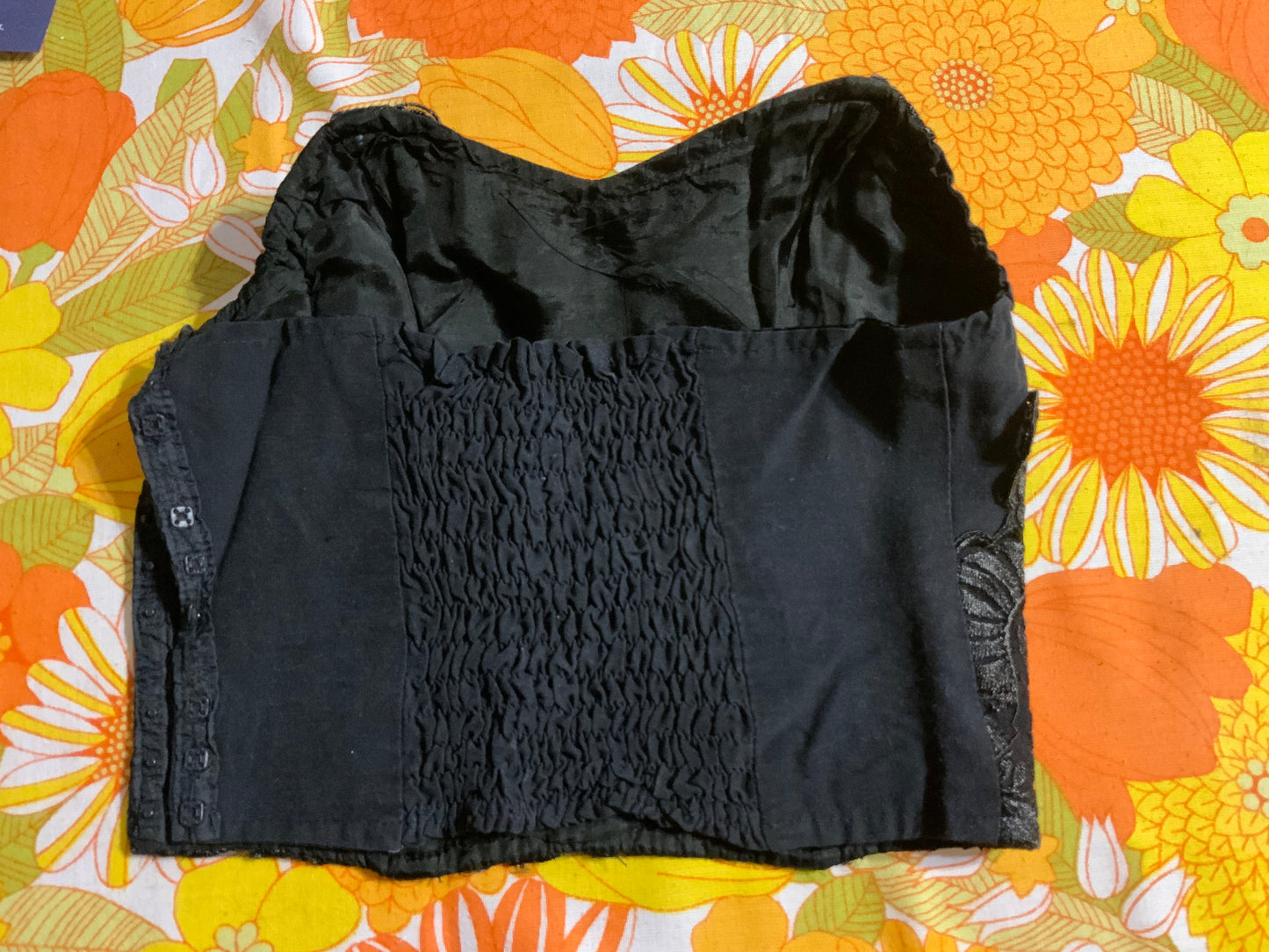 Bustier 1990 Vintage Fleur- T36/38