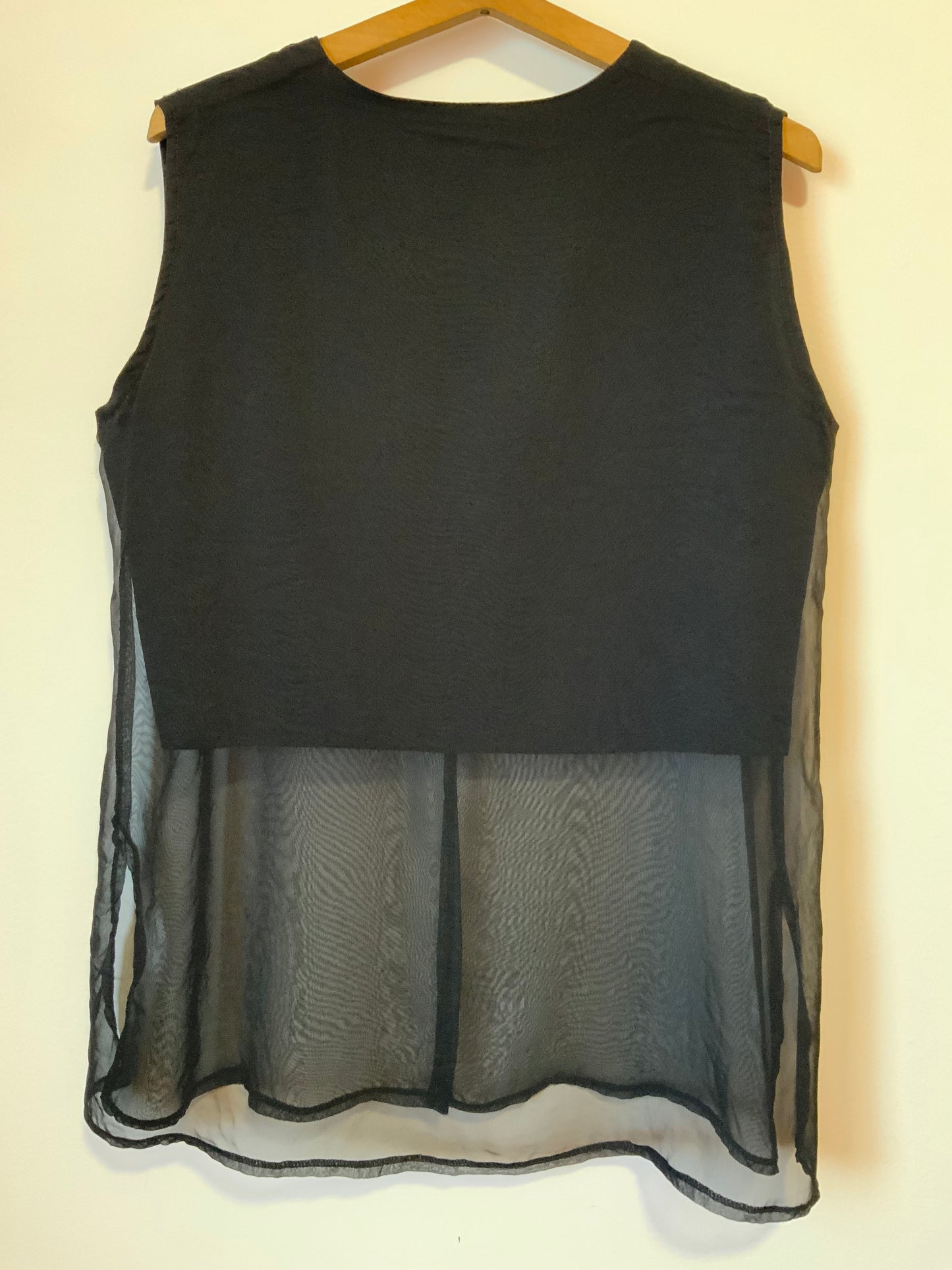 Top Voile Noir Vintage 1990- T42/44