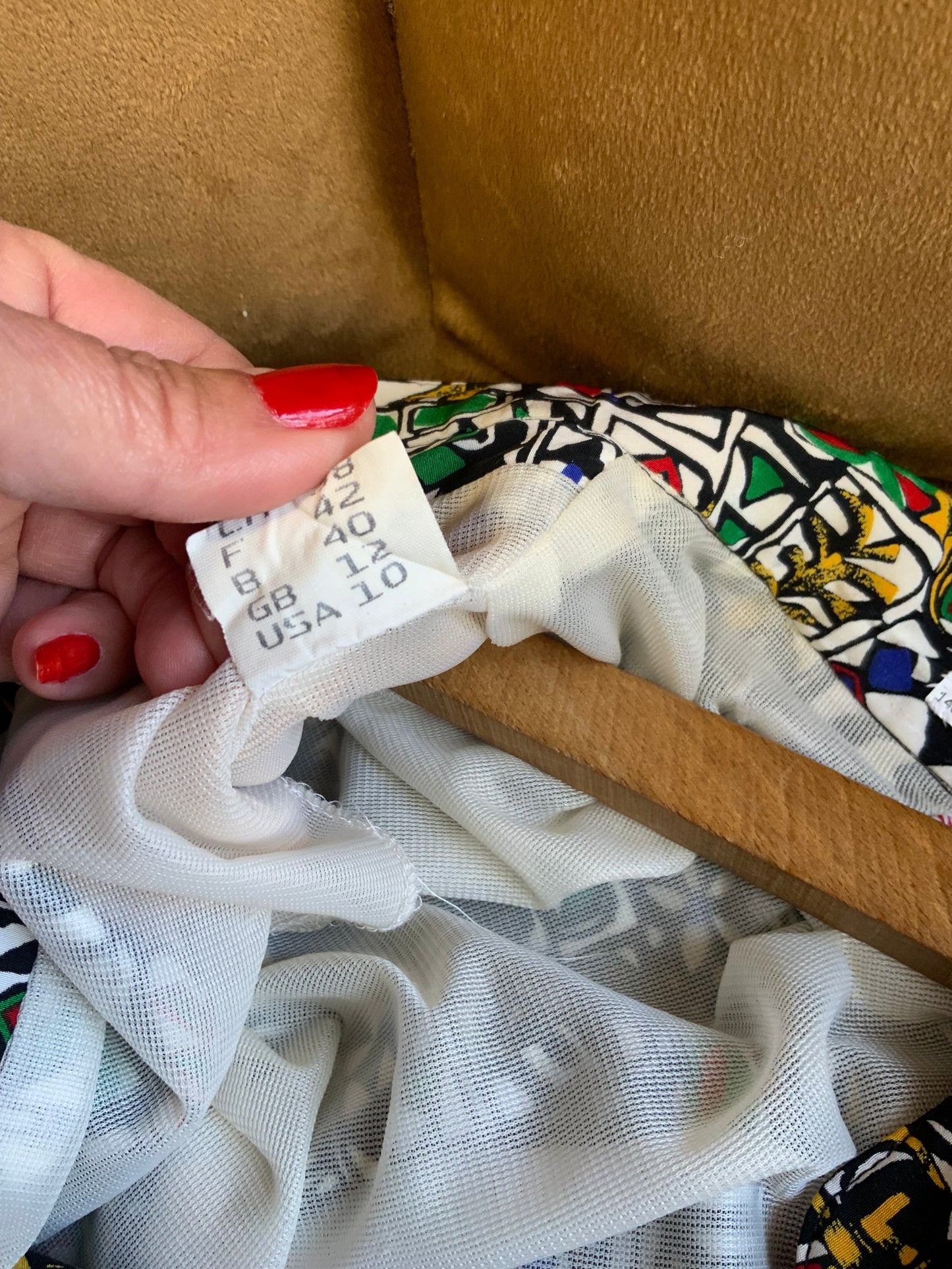 Robe Élégante boutonnée Vintage 1990- T42.