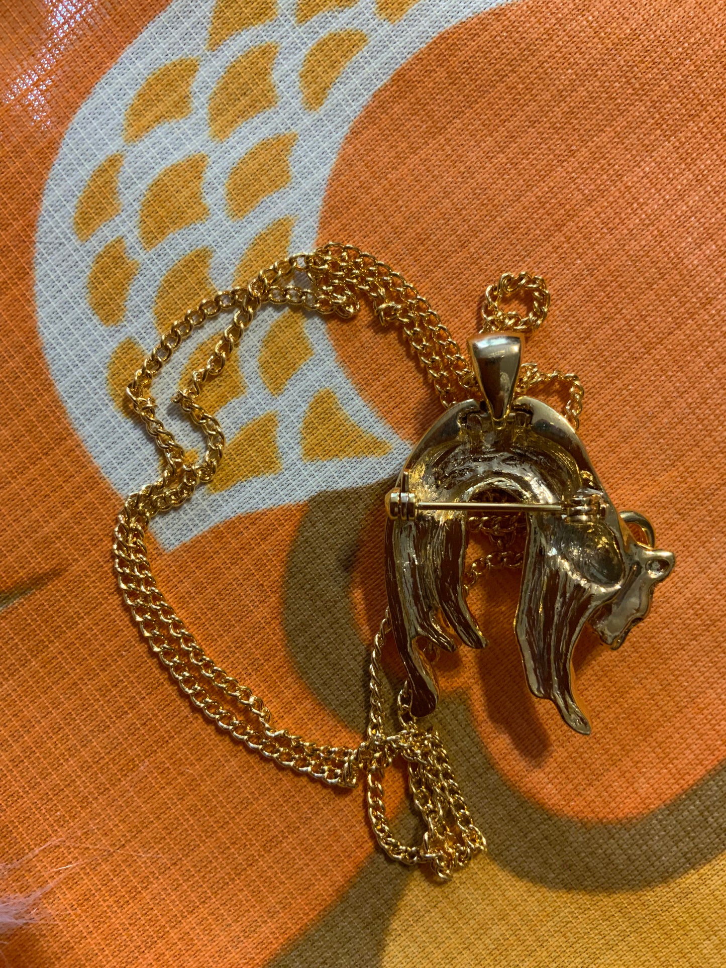 Chaine Pendentif / Broche Panthère Vintage 1980