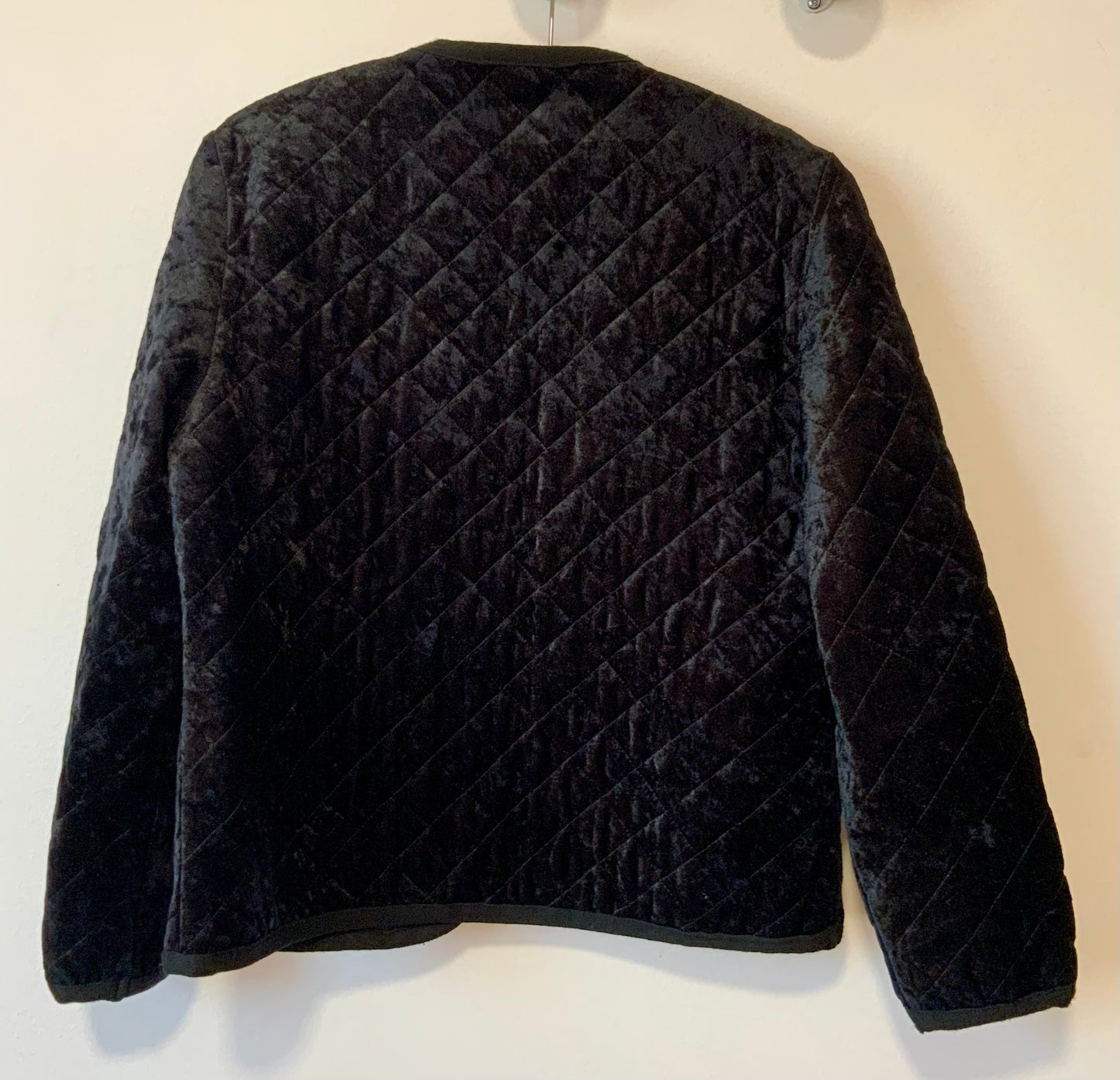 Veste Vintage 1980 Velours matelassé - T42 maxi.