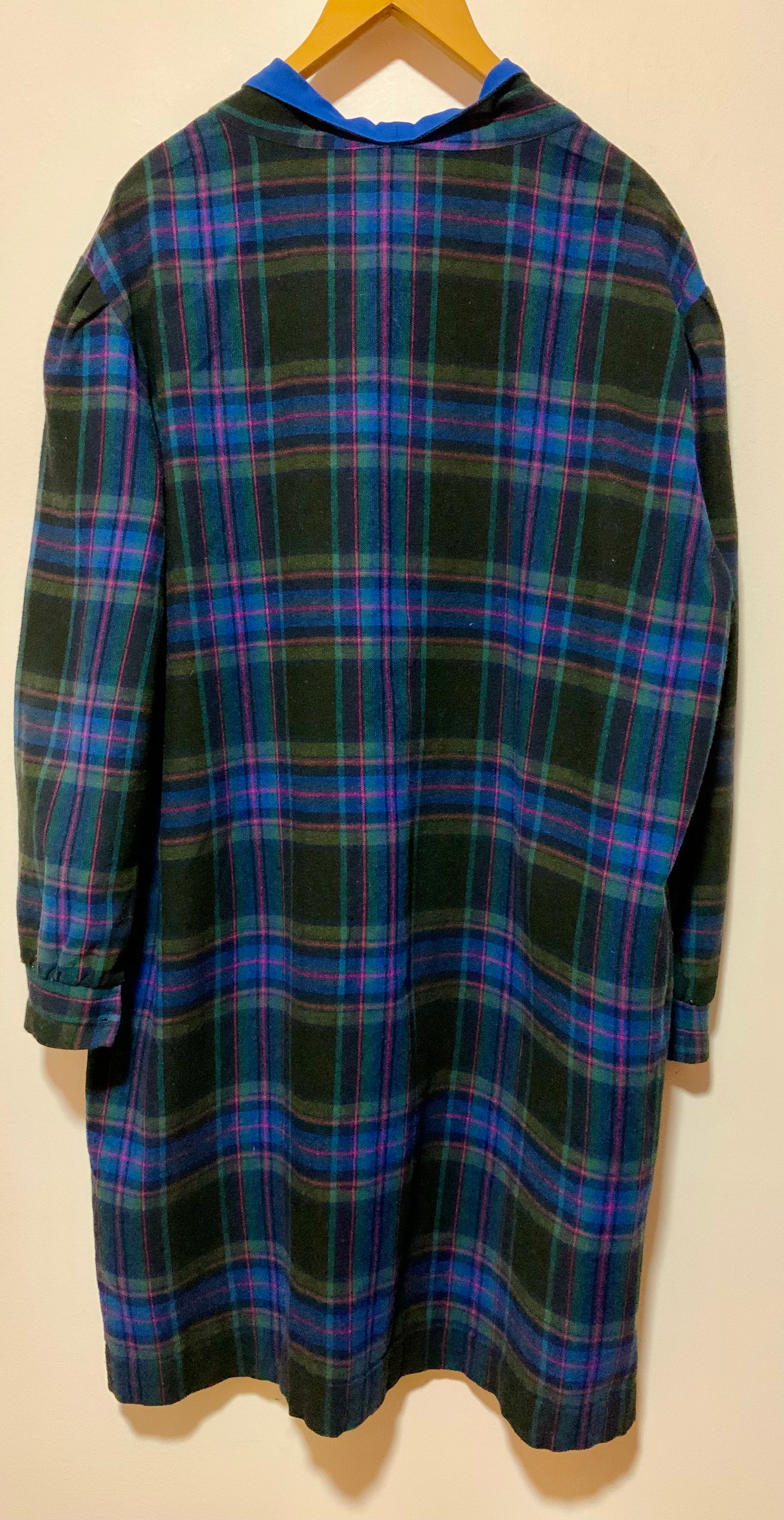 Robe à Carreaux écossais Tartan grande taille T58 Vintage 1980