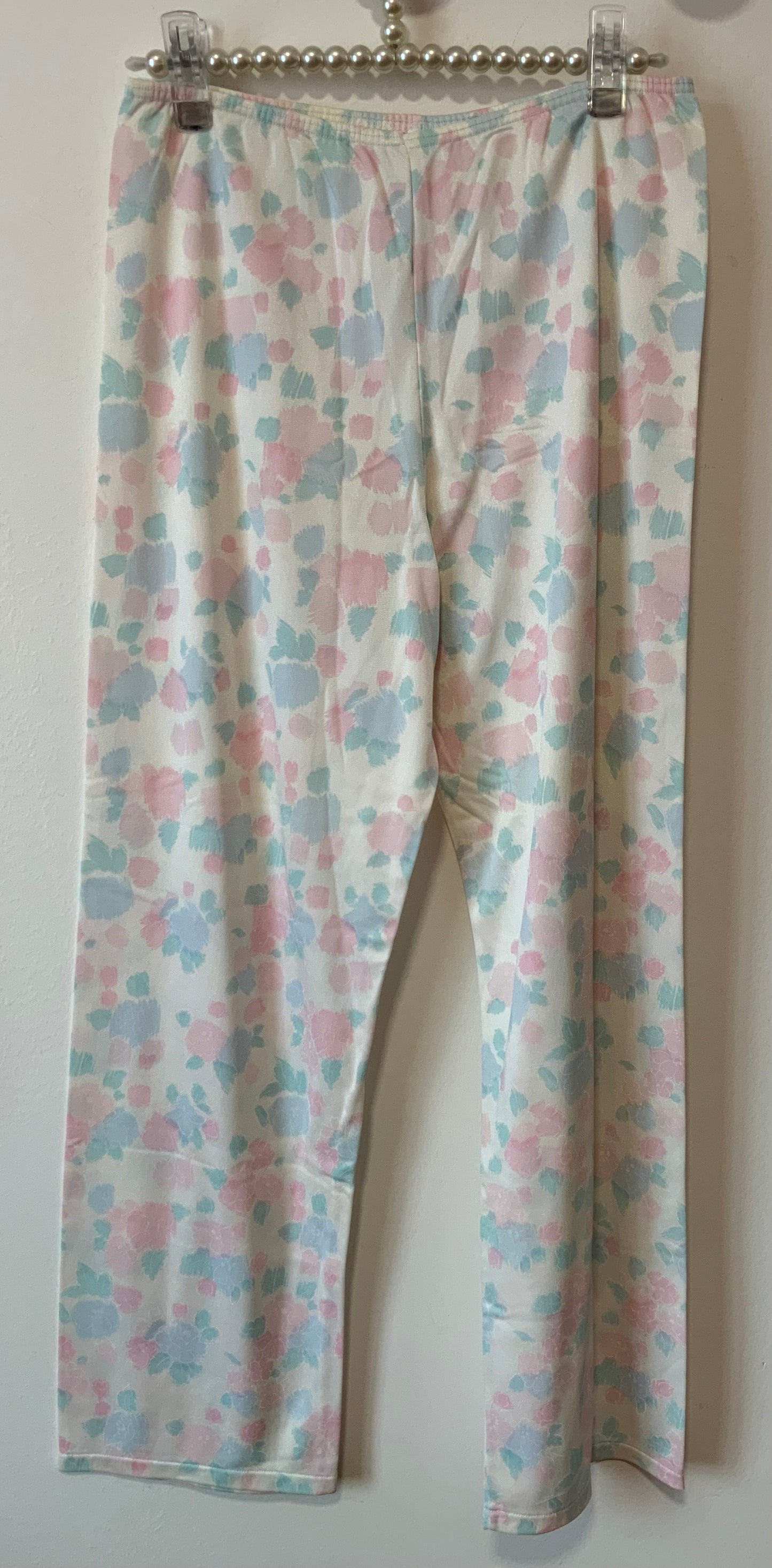 Pyjama à fleurs Made in France Vintage 1980- T42