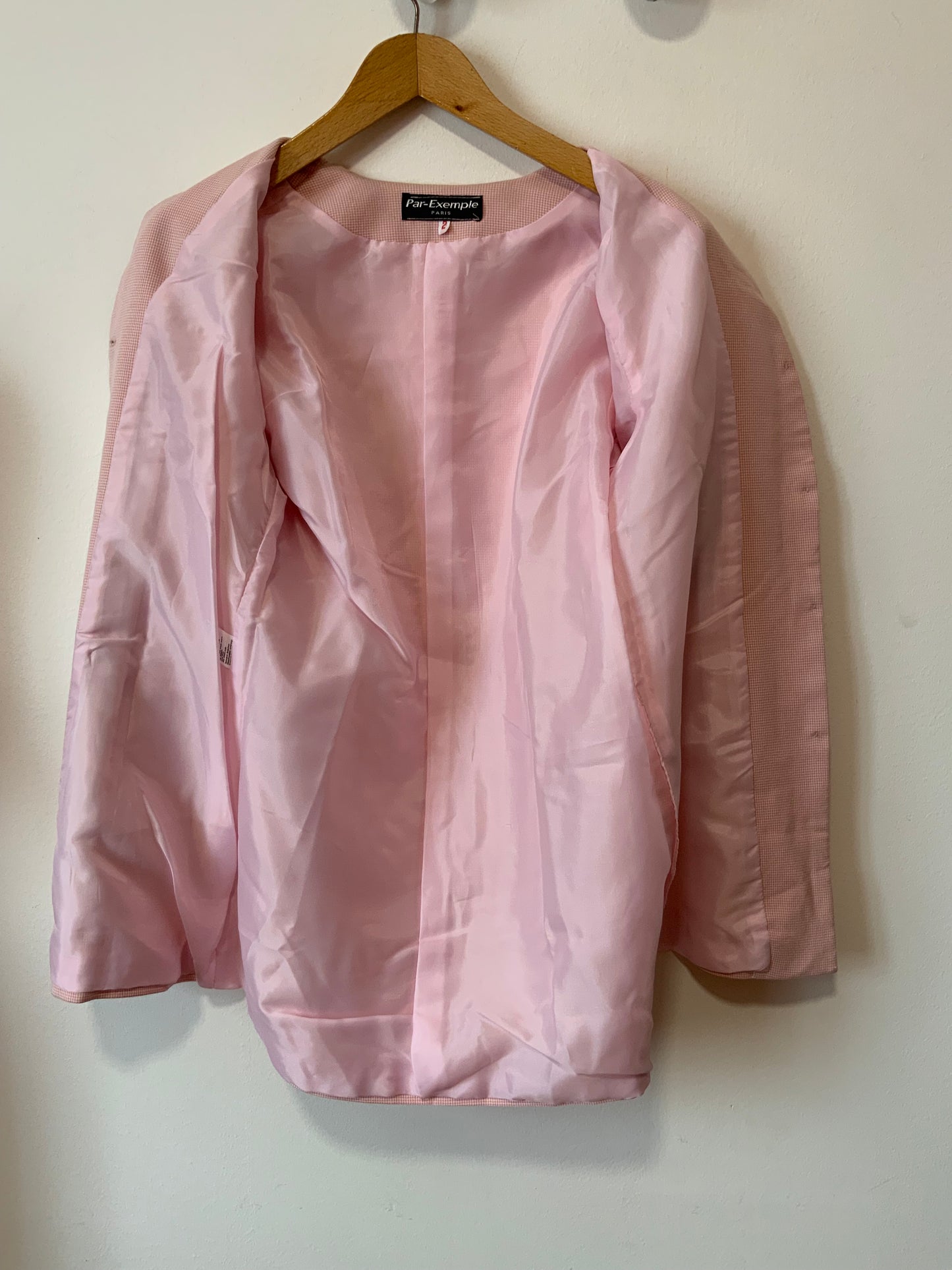Ensemble Robe et Veste longue Vintage 1990 Carreaux pieds de poule Élégance - T40