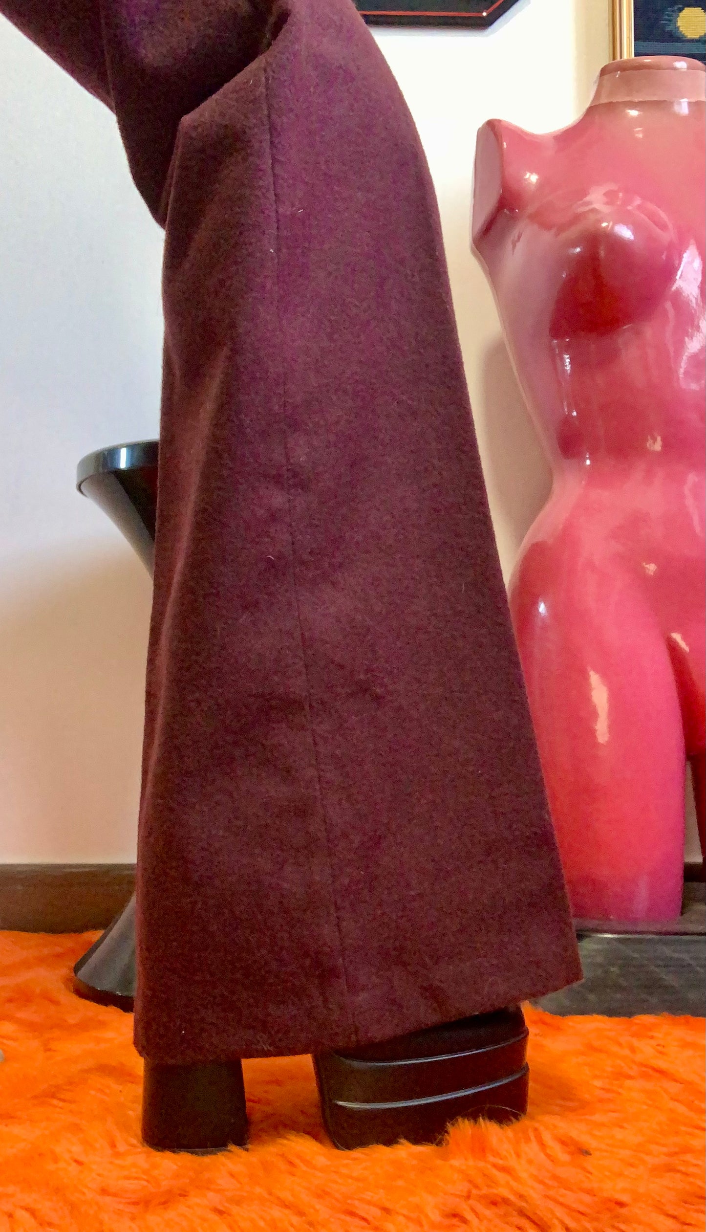 Pantalon Flare Taille haute Vintage Deadstock 1970 Modele London