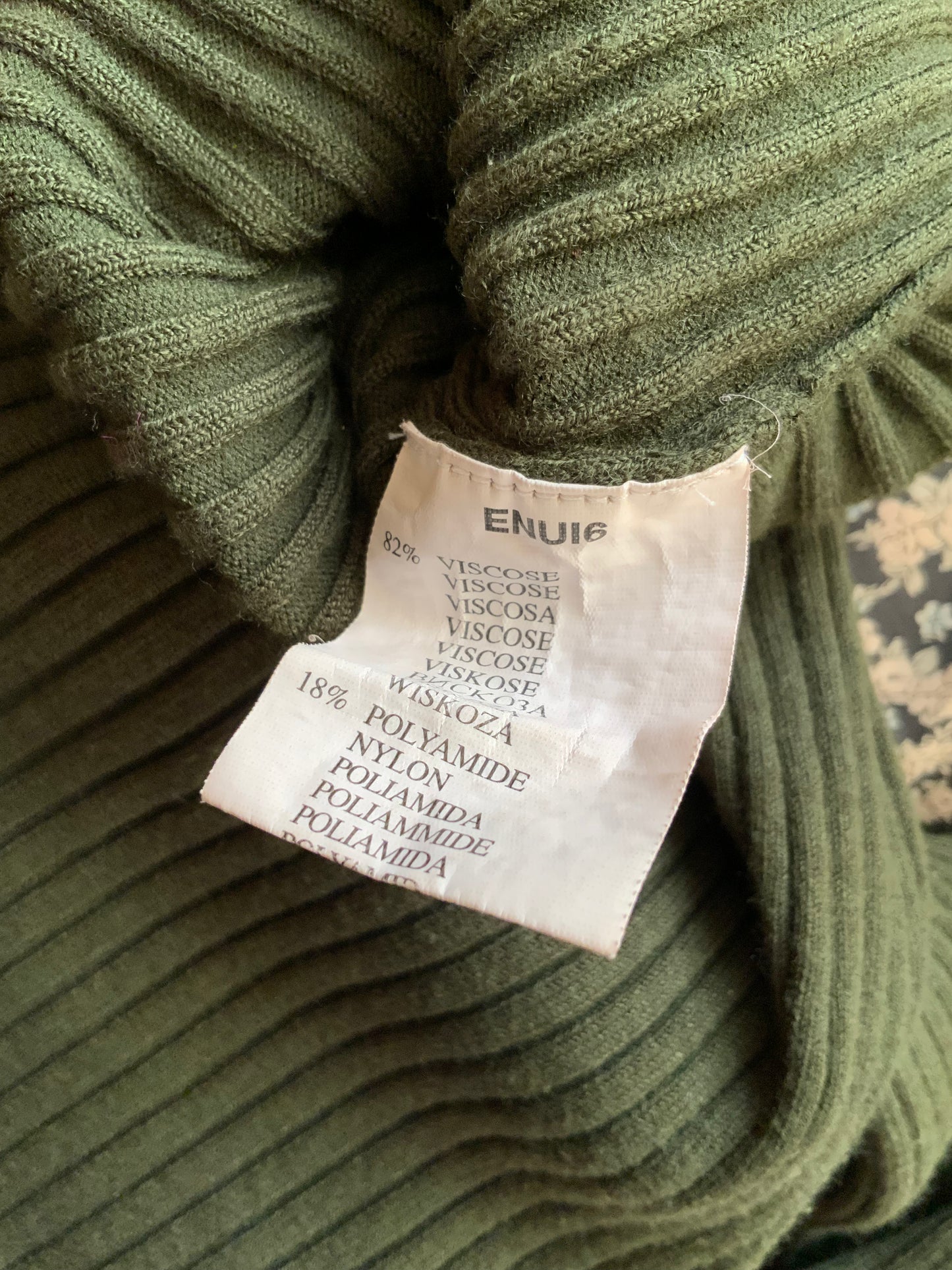 Pull chaussette Kaki Naf Naf Vintage 2000