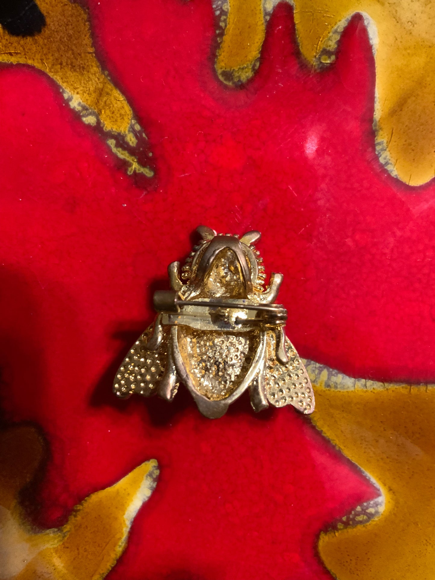 Broche Vintage Abeille avec Perle