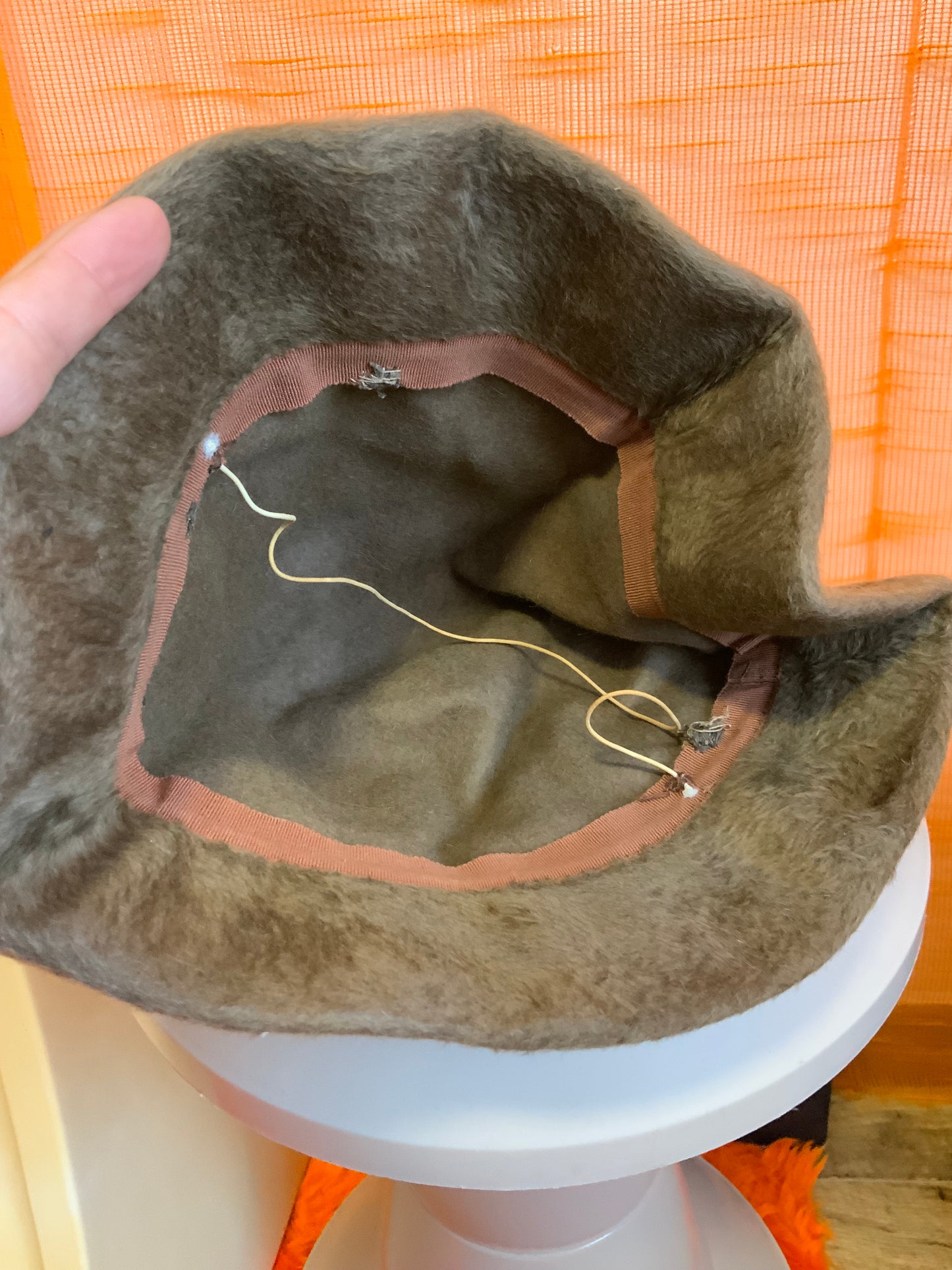 Bob Chapeau Vintage en fourrure synthétique