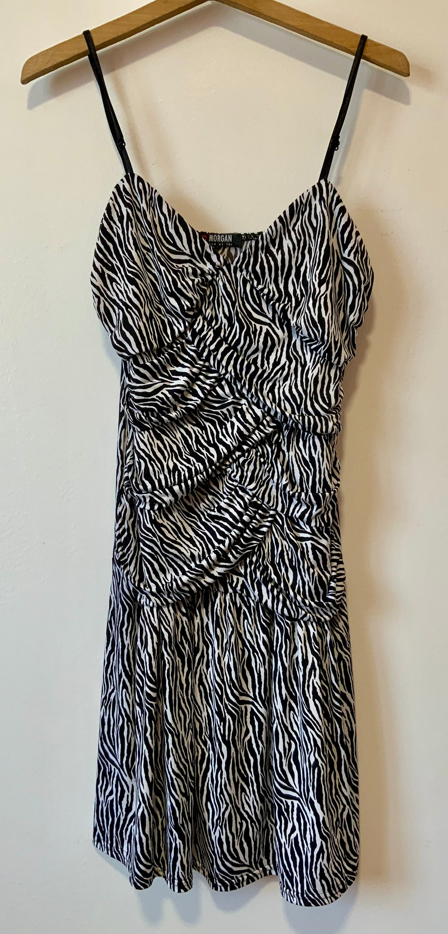 Robe motifs zèbre Vintage 1990 Morgan de Toi