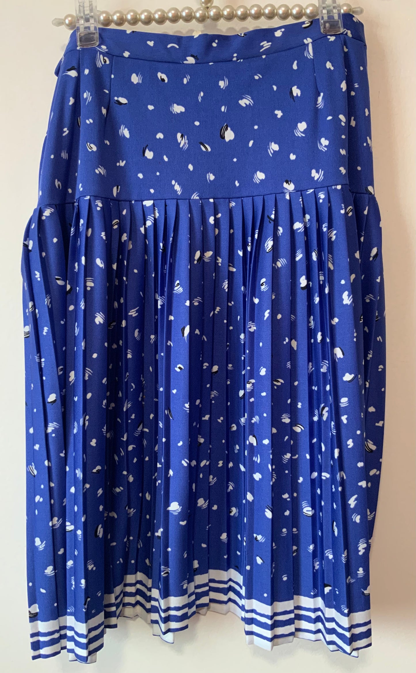 Jupe plissée Motifs Vintage France 1980