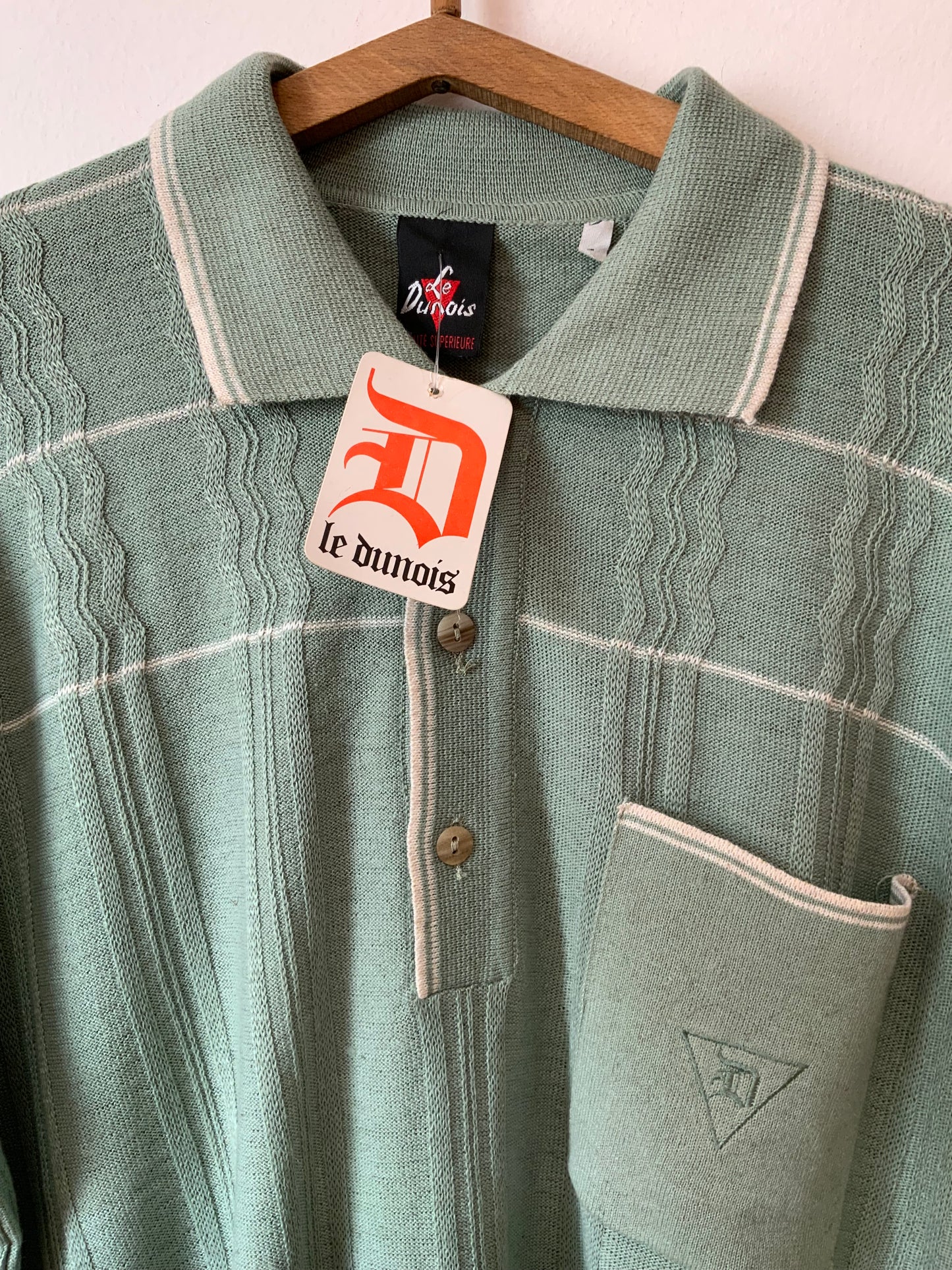 Pull manches courtes Haute qualité Neuf 1980 Le Dunois France
