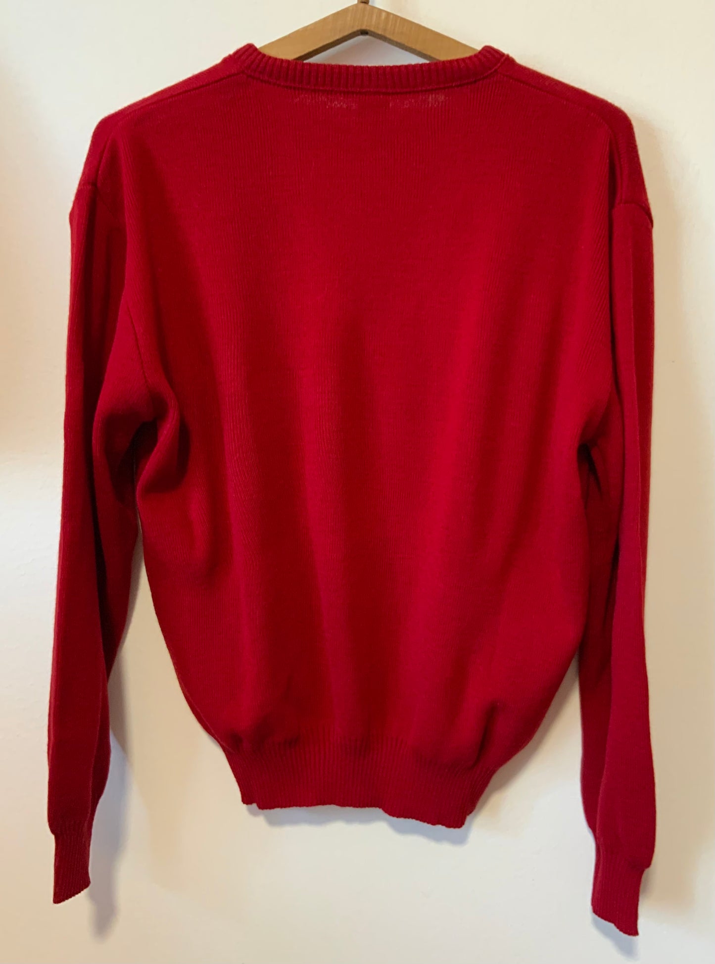 Pull rouge Deadstock Vintage 1980 France