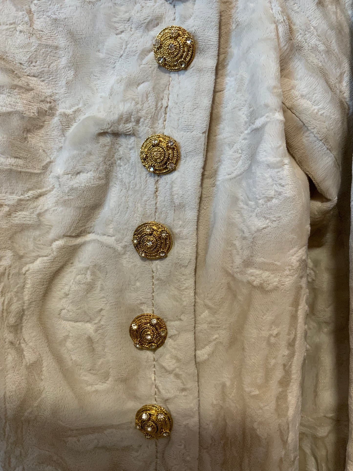 Robe velours et strass Mode Allemande 1970 Élégance Originalité Faite Main