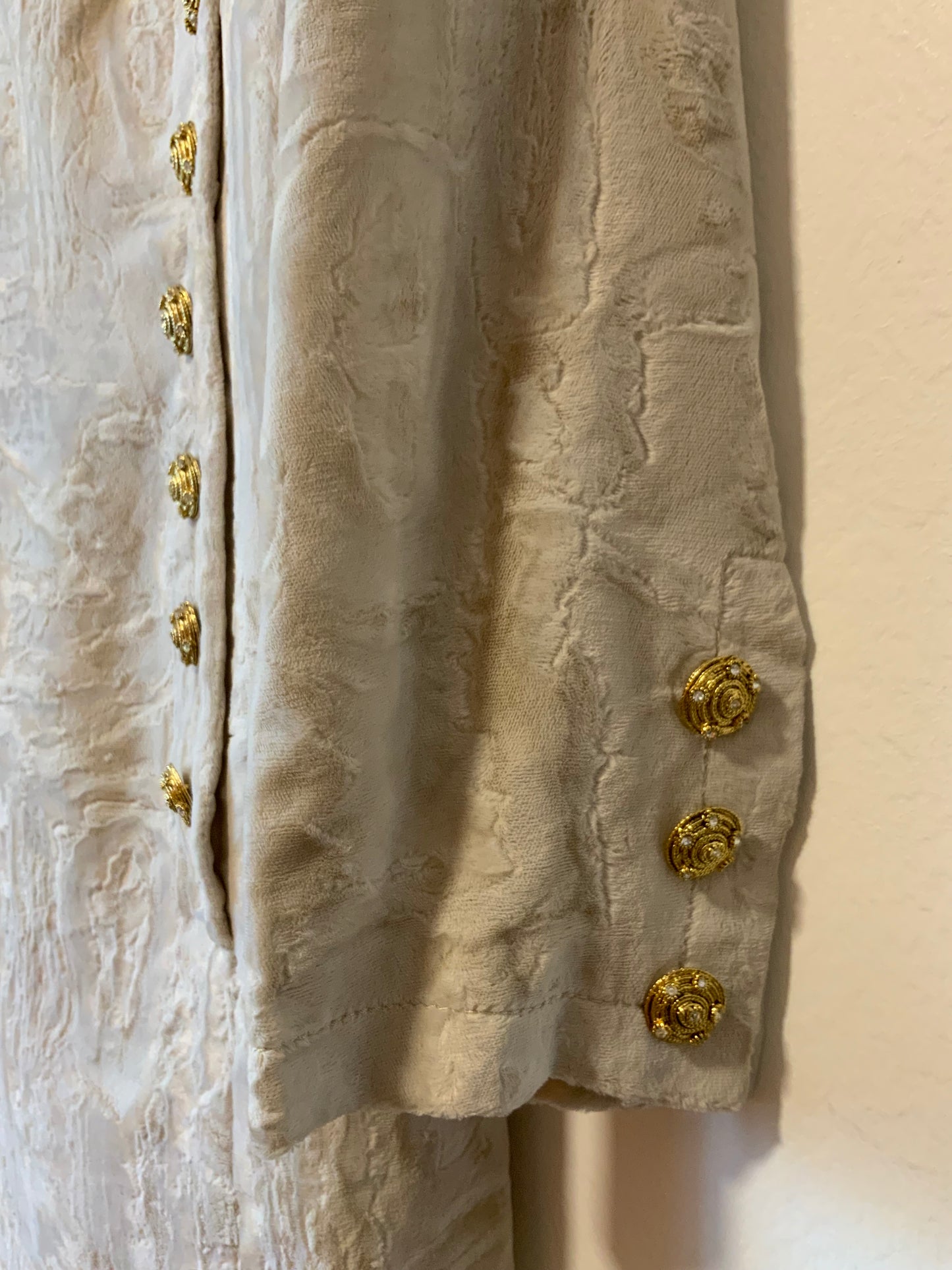 Robe velours et strass Mode Allemande 1970 Élégance Originalité Faite Main