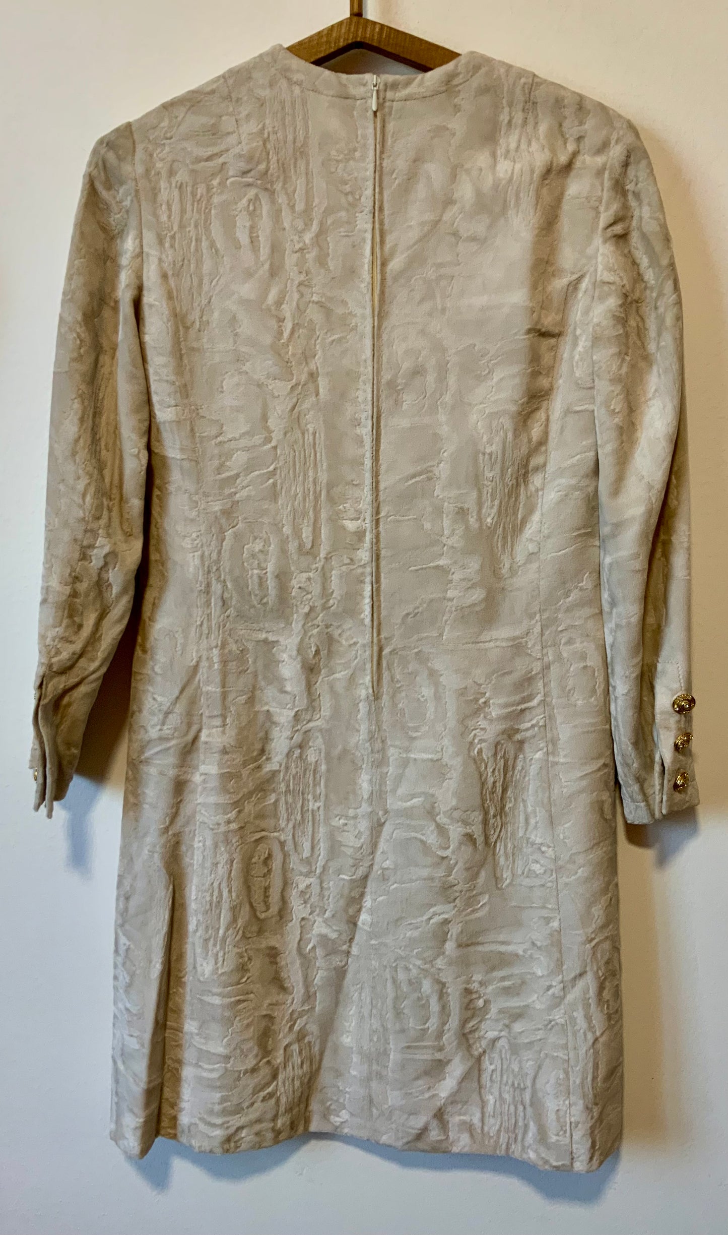 Robe velours et strass Mode Allemande 1970 Élégance Originalité Faite Main