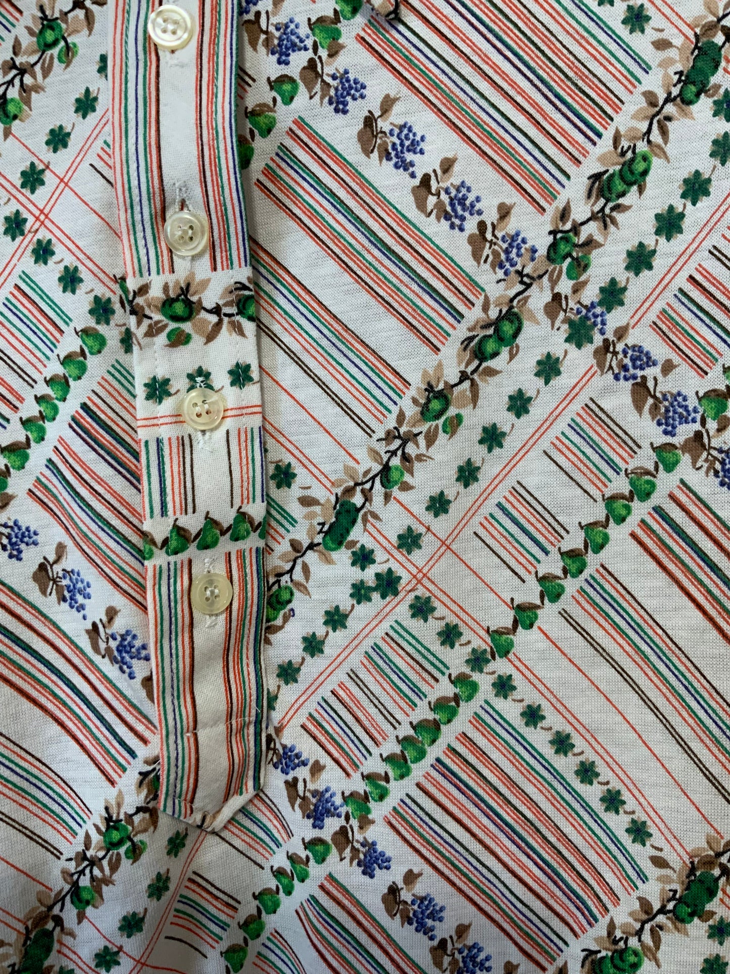 Body Chemise Pelle à tartes Body à fleurs Pépite Le Bourget Deadstock Neuf Vintage 1970