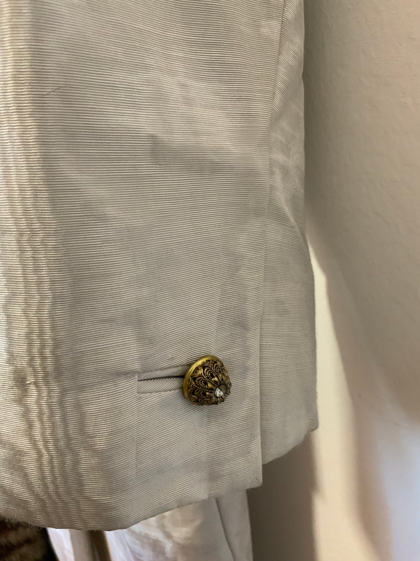 Incroyable Manteau Satin Mode Allemande 1960/70 Pépite Vintage