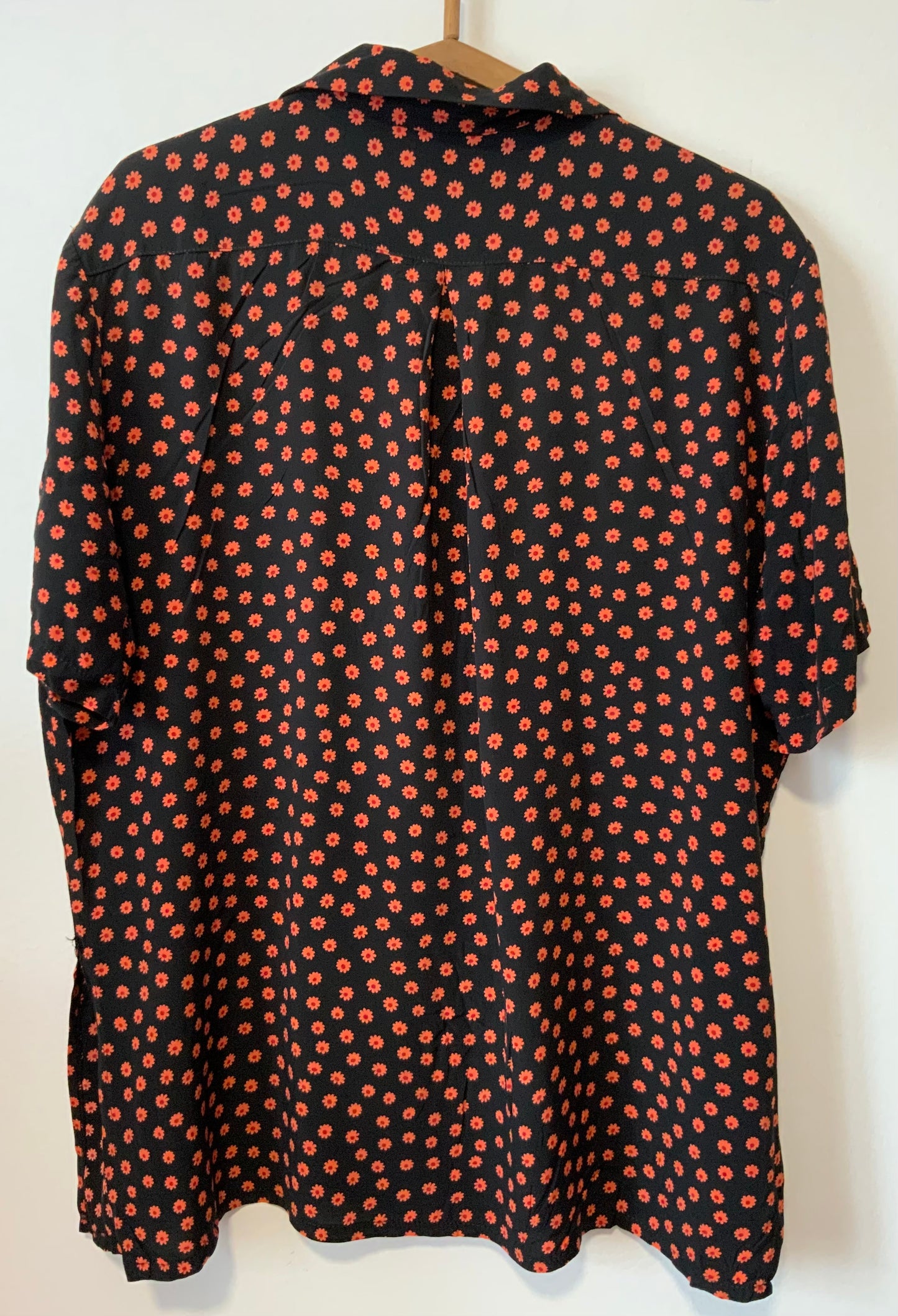 Chemise à Fleurs Oranges Vintage 1990 Kookai