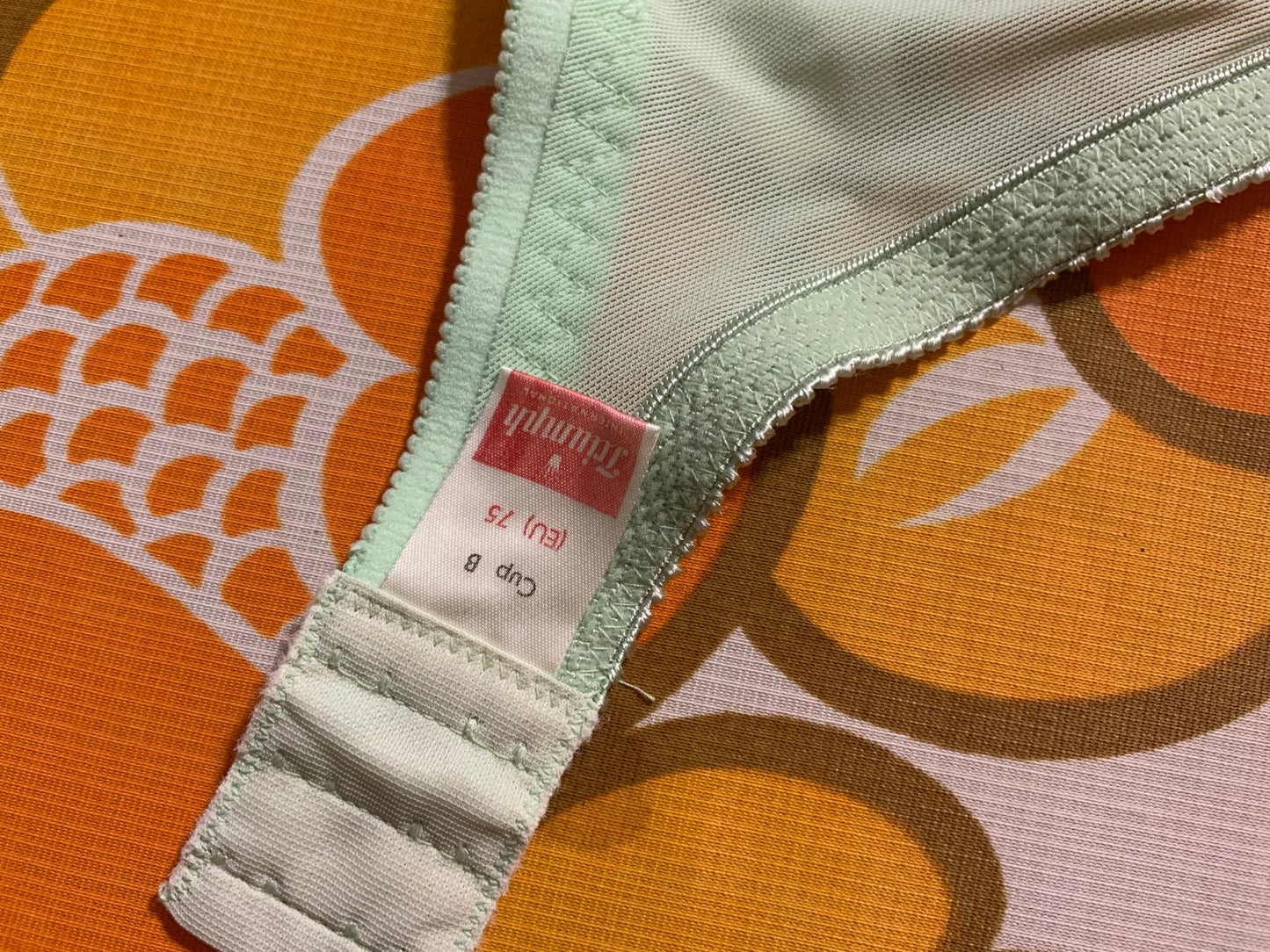 Soutien gorge dentelle verte Triumph Neuf 1970 Vintage Sexy