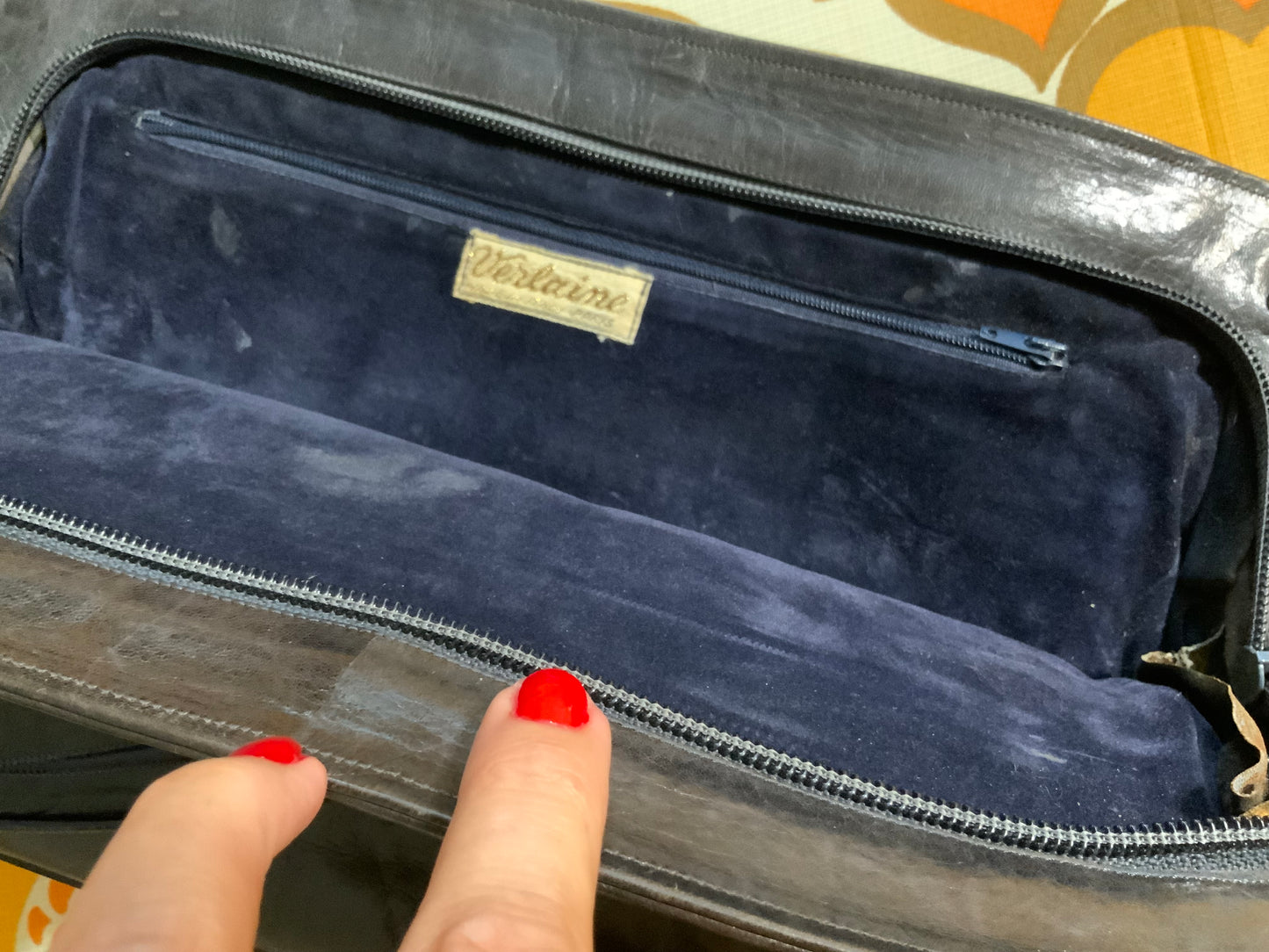 Sac Pochette Cuir Verlaine Paris Italie Vintage Haut de gamme