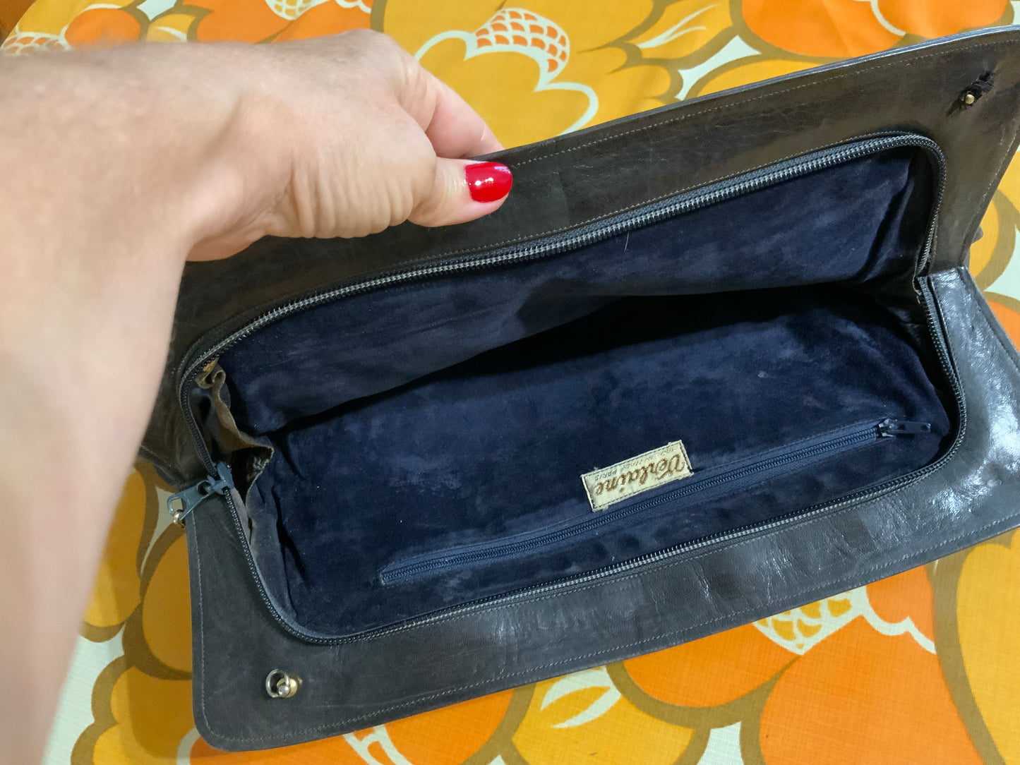 Sac Pochette Cuir Verlaine Paris Italie Vintage Haut de gamme