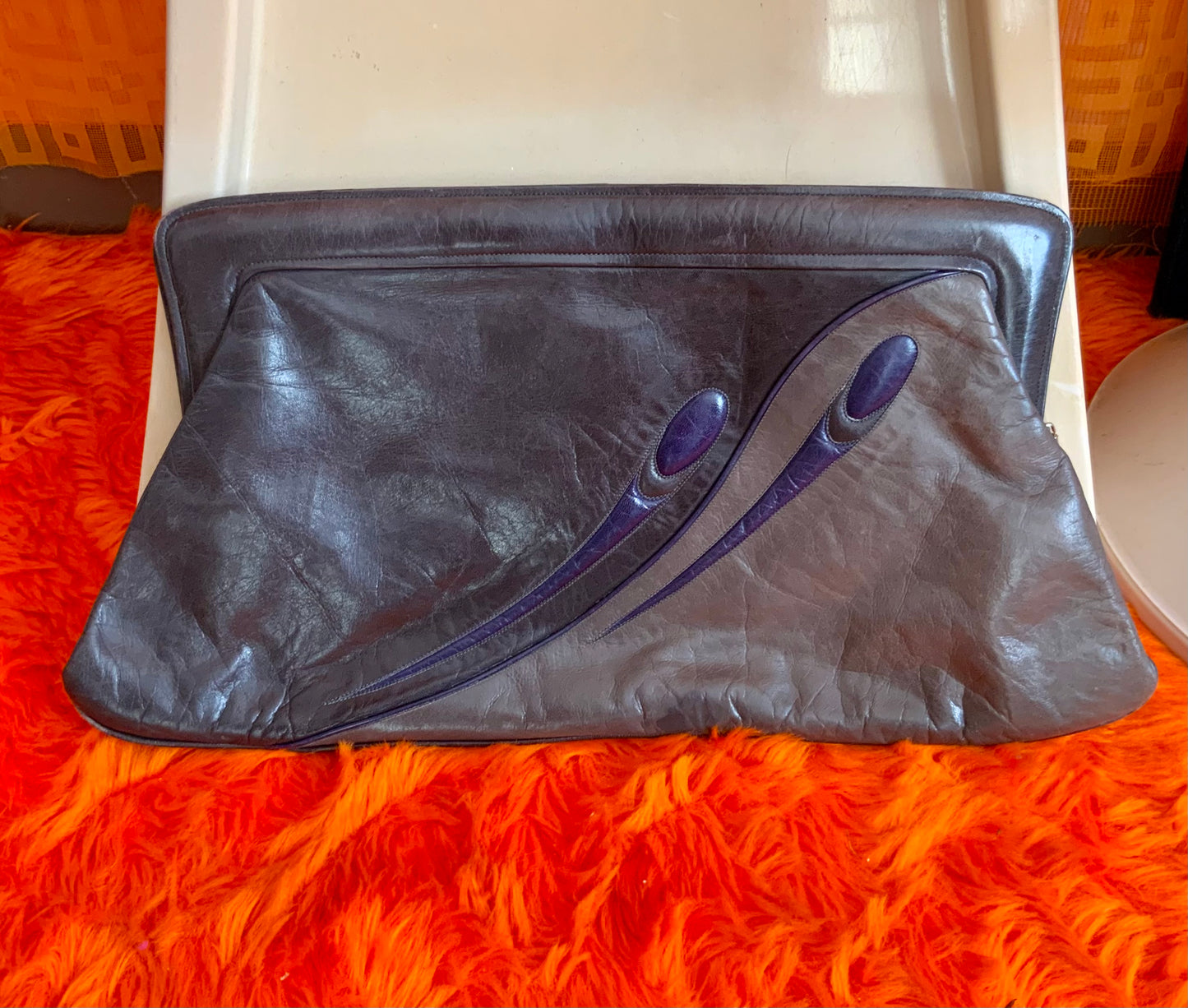 Sac Pochette Cuir Verlaine Paris Italie Vintage Haut de gamme