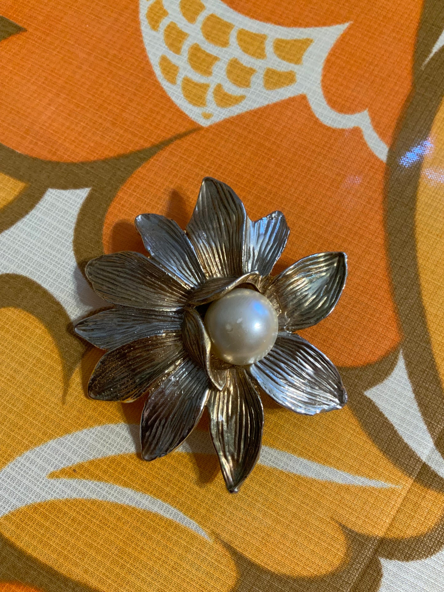 Grande broche fleur Vintage
