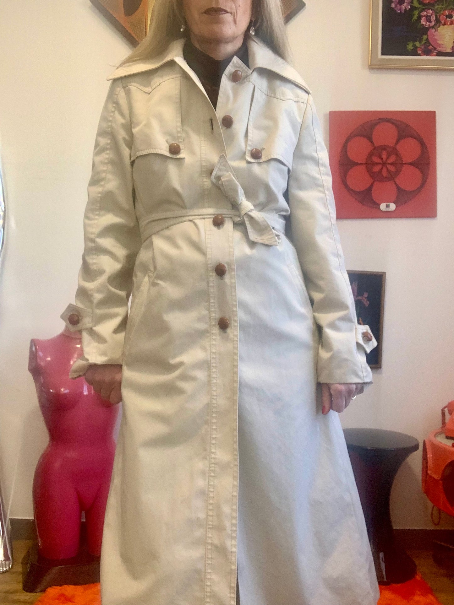 Magnifique Trench 1970 Vintage Pépite