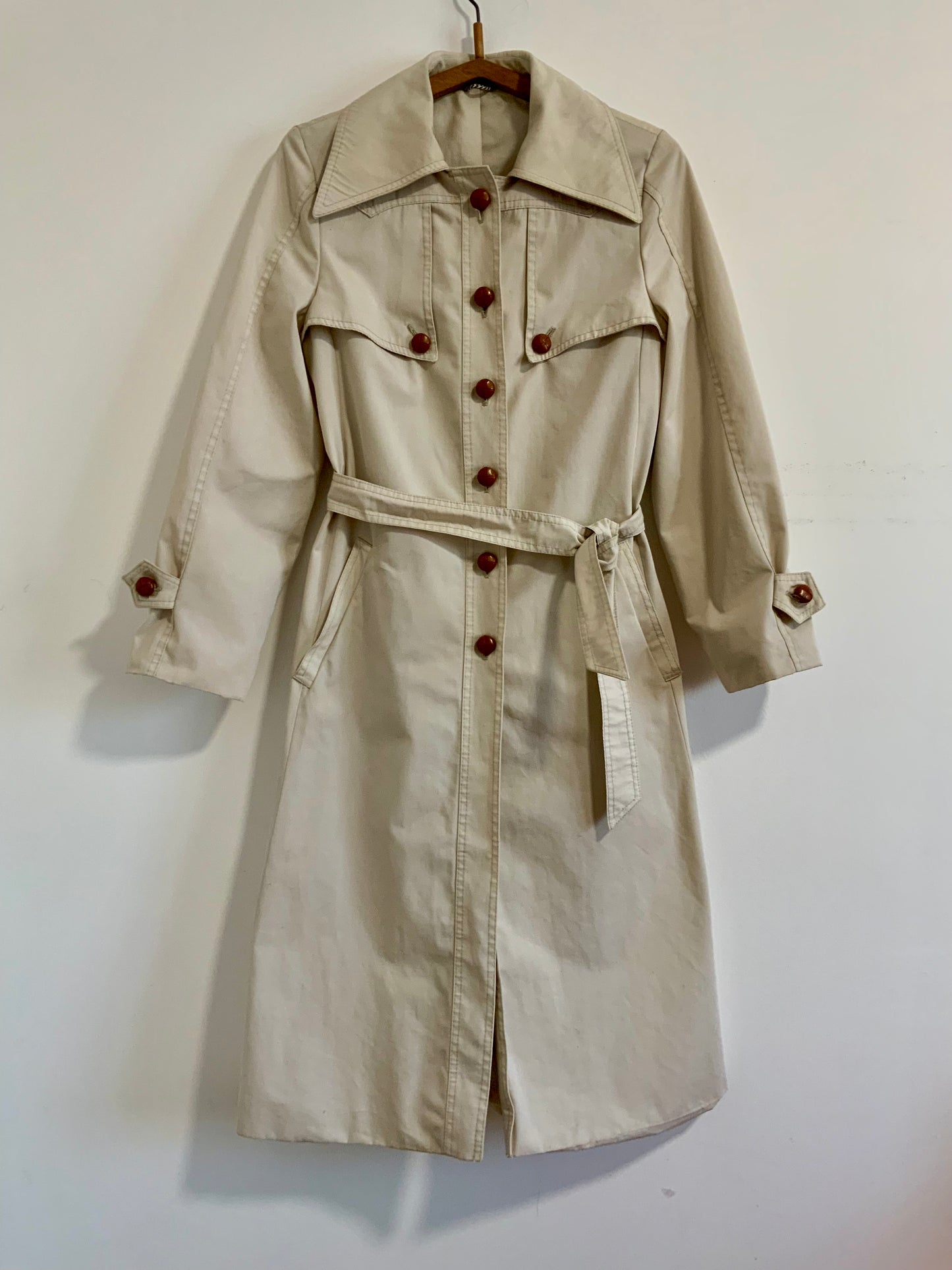 Magnifique Trench 1970 Vintage Pépite